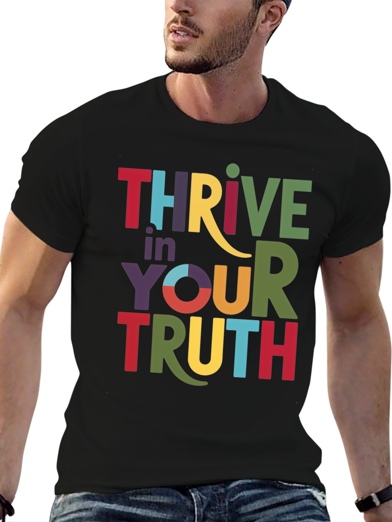 Thrive in Your Truth Graphic Tee - Black