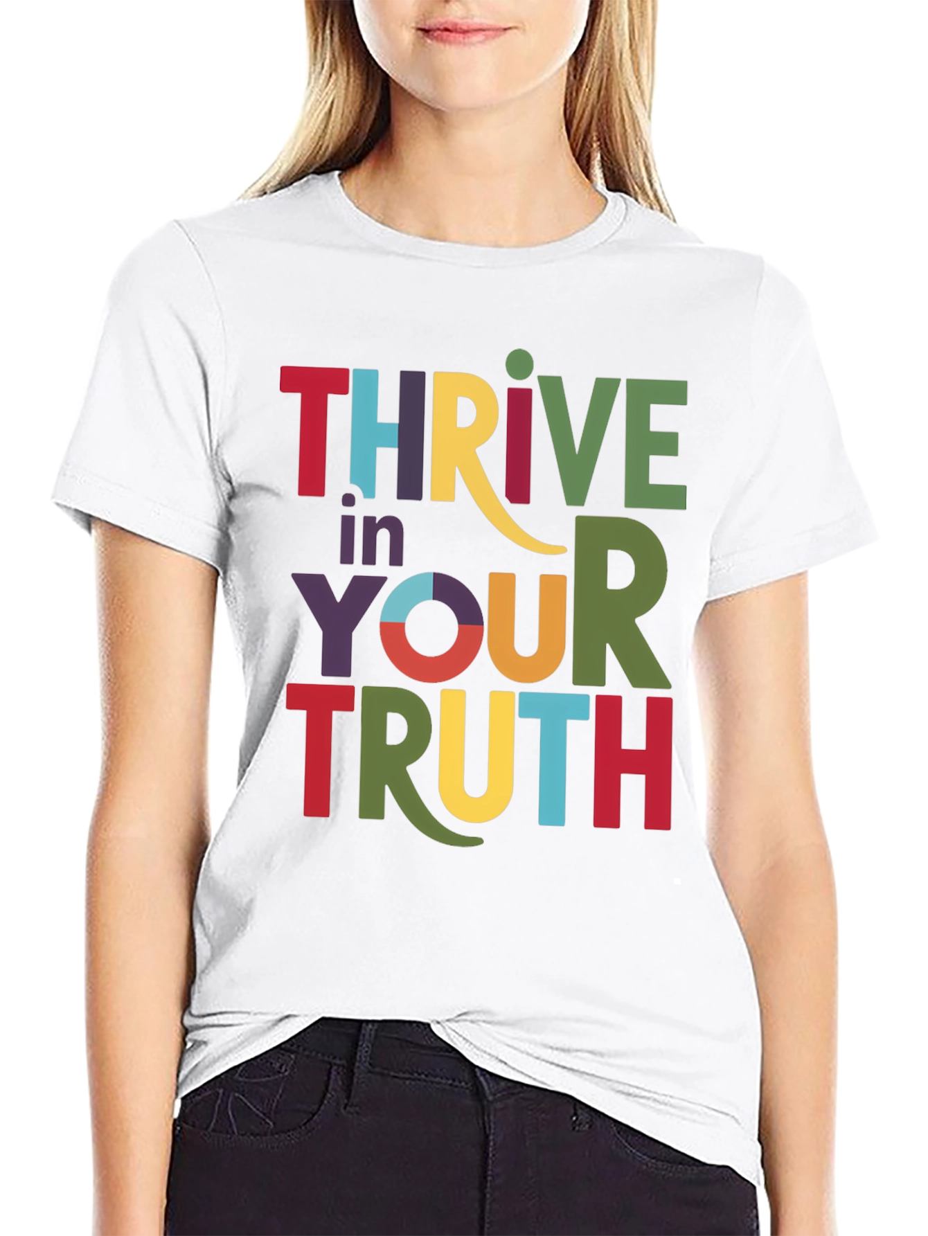 Thrive in Your Truth Graphic Tee - Black