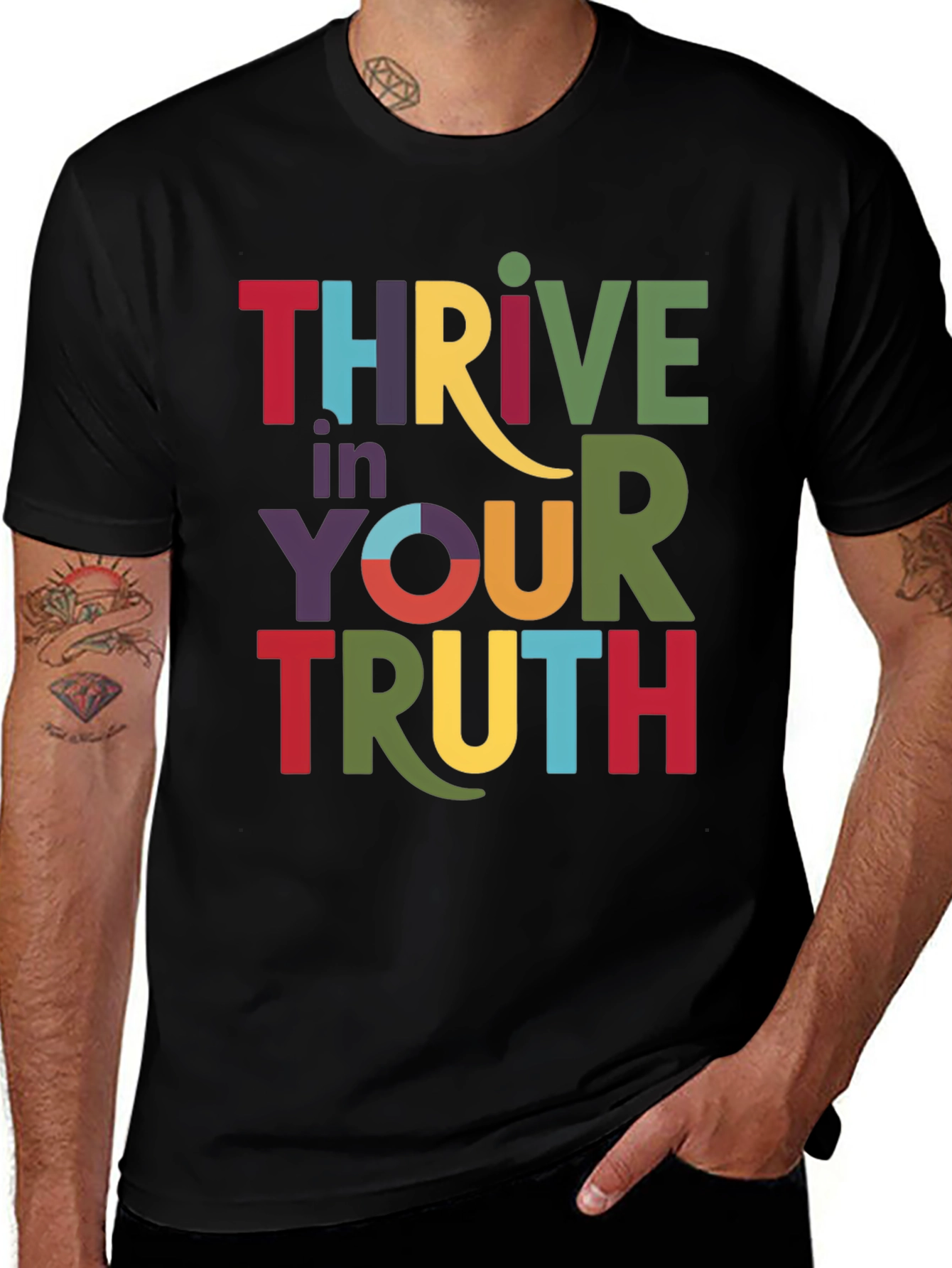 Thrive in Your Truth Graphic Tee - Black