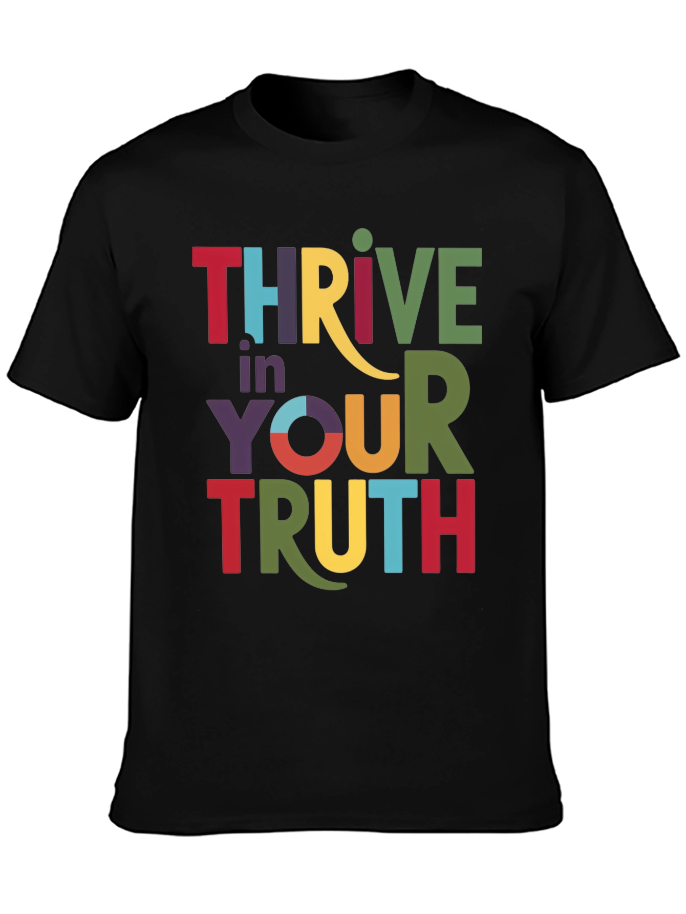 Thrive in Your Truth Graphic Tee - Black