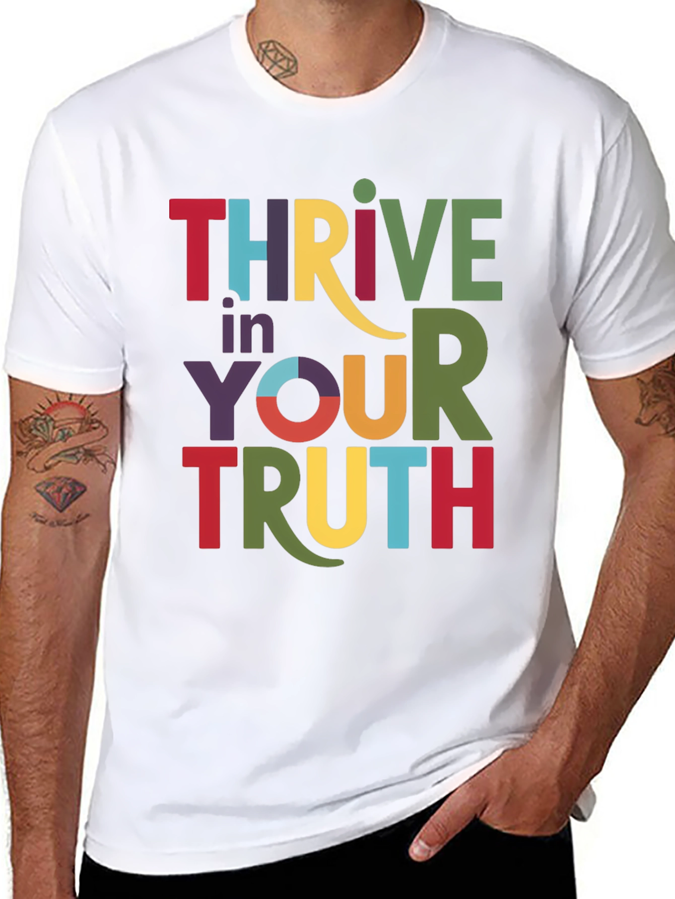 Thrive in Your Truth Graphic Tee - Black
