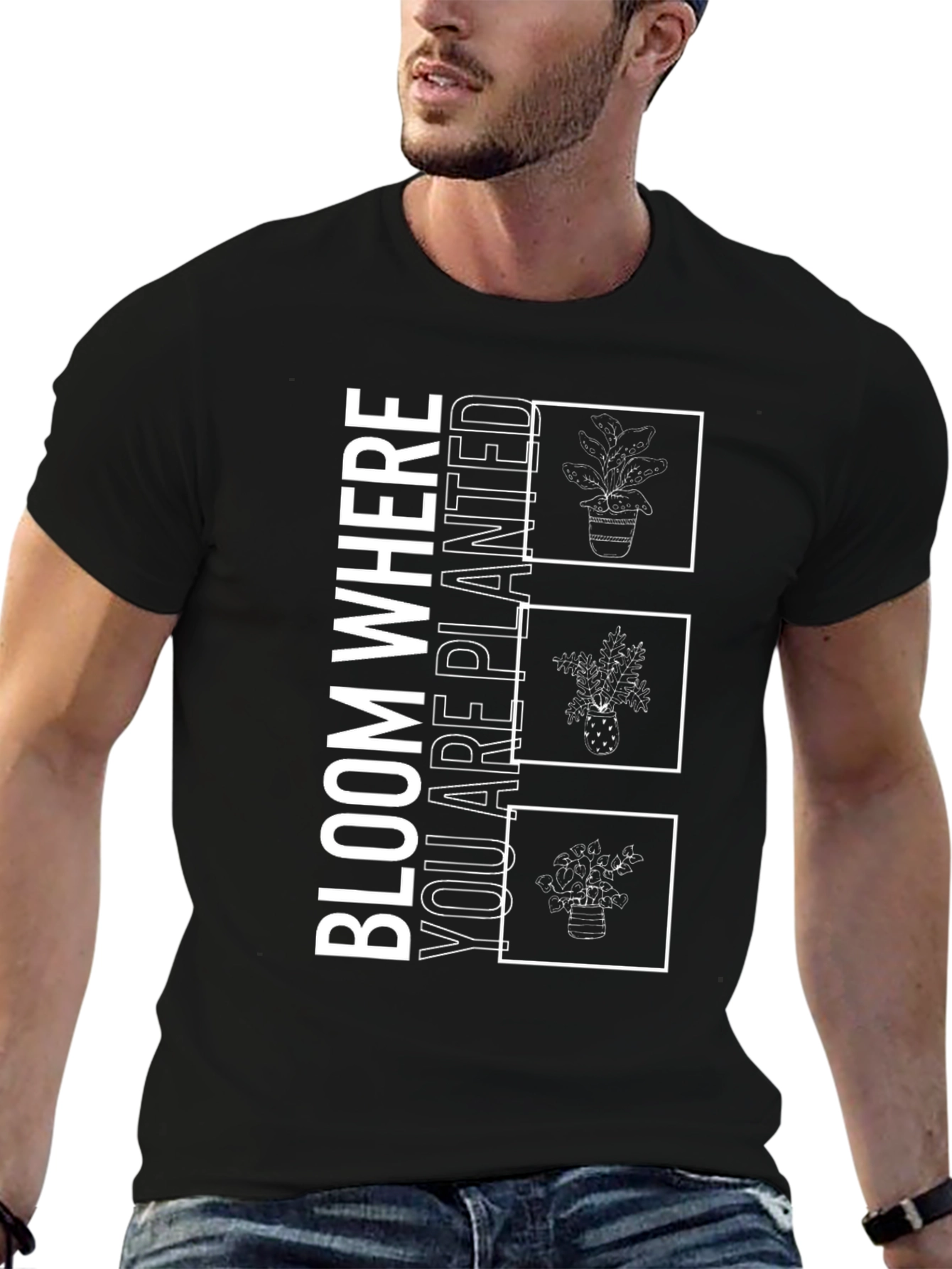 Bloom Where You Are Planted T-Shirt Plant Lover Tee