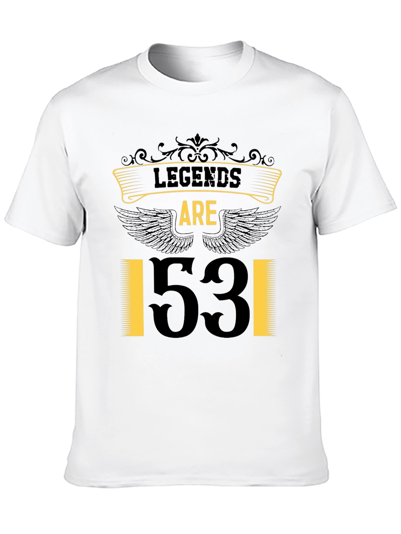 Legends Are 53! Black Graphic Tee