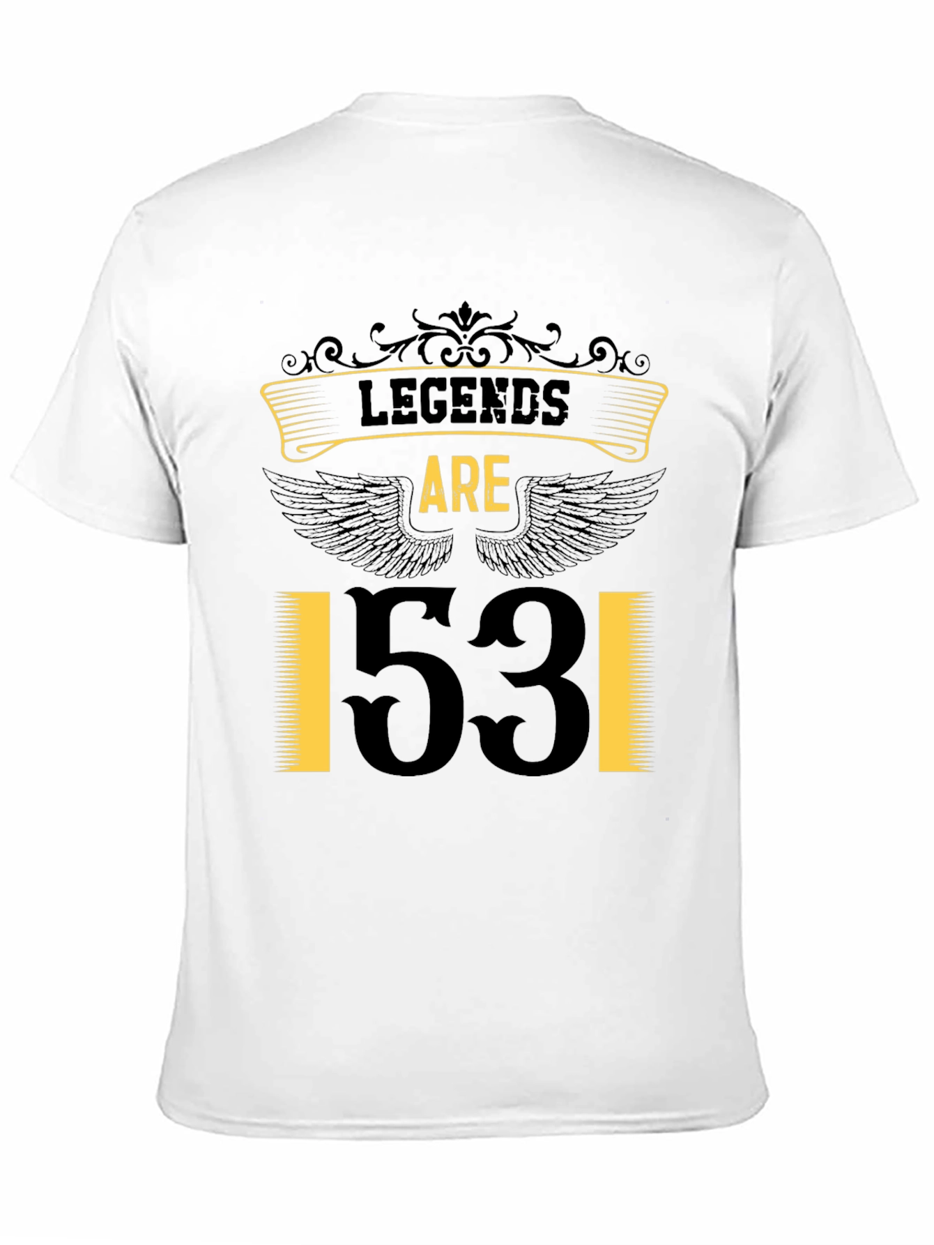 Legends Are 53! Black Graphic Tee