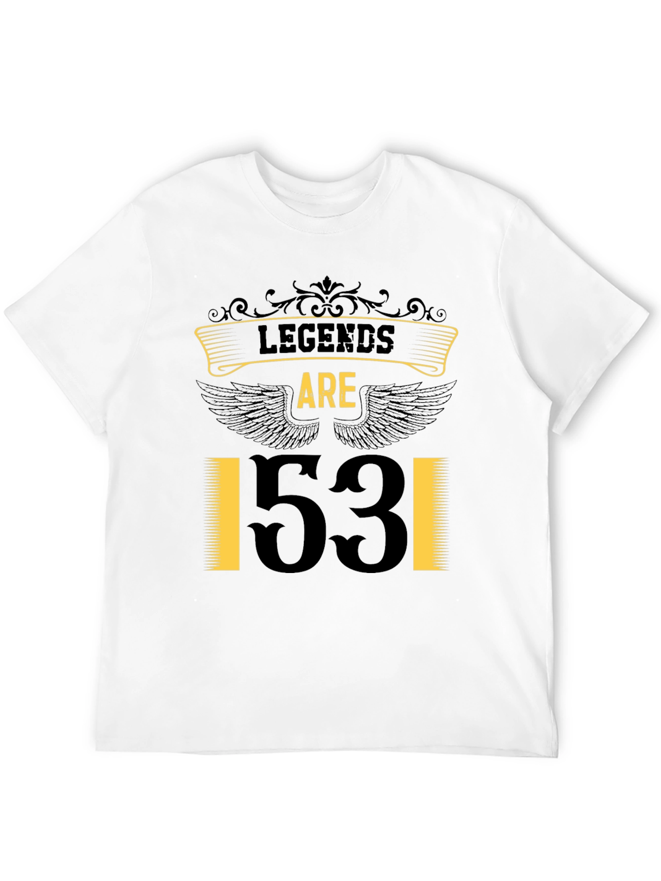 Legends Are 53! Black Graphic Tee