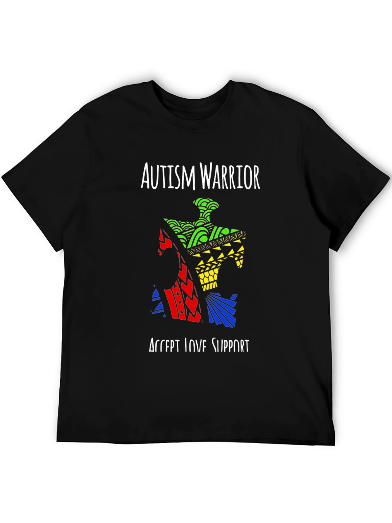 Autism Warrior Puzzle Piece T-Shirt