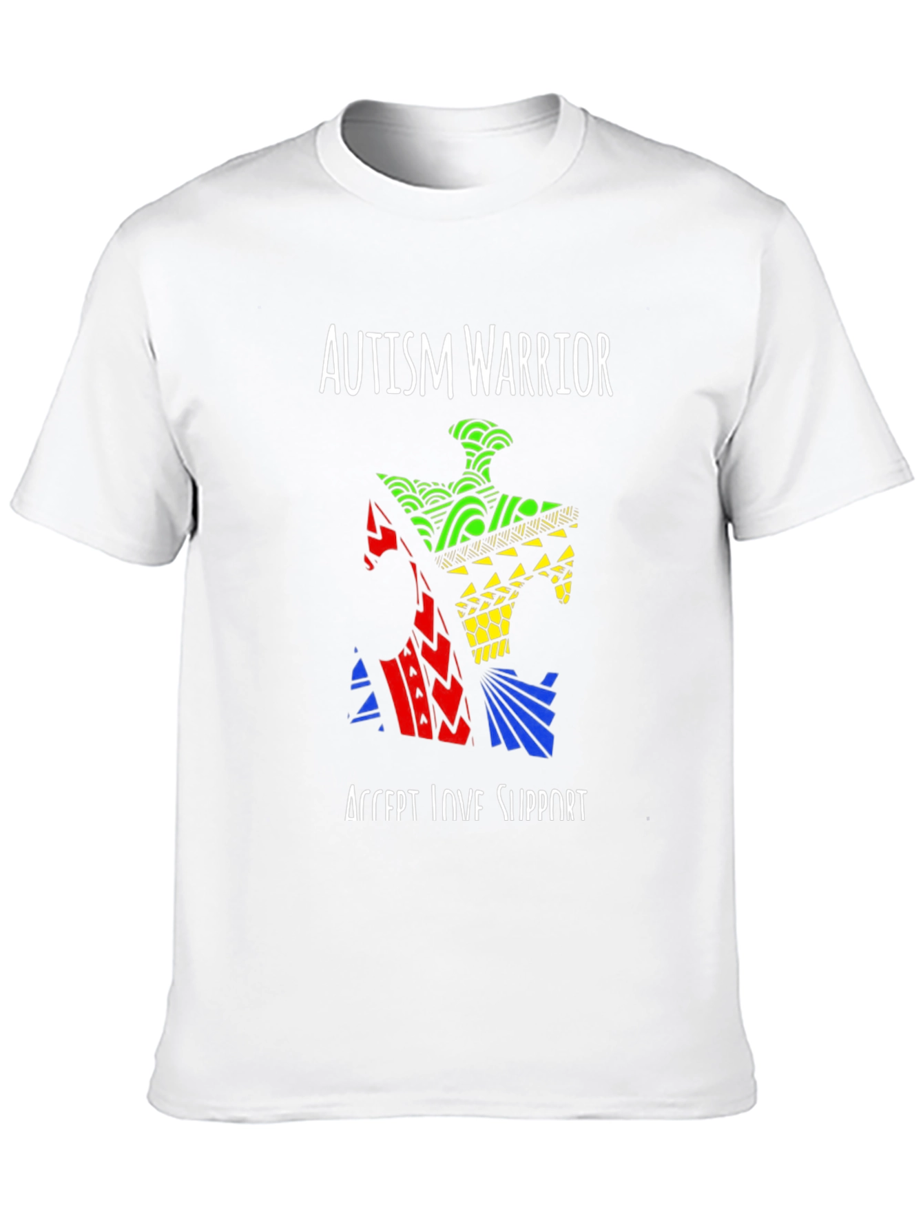 Autism Warrior Puzzle Piece T-Shirt