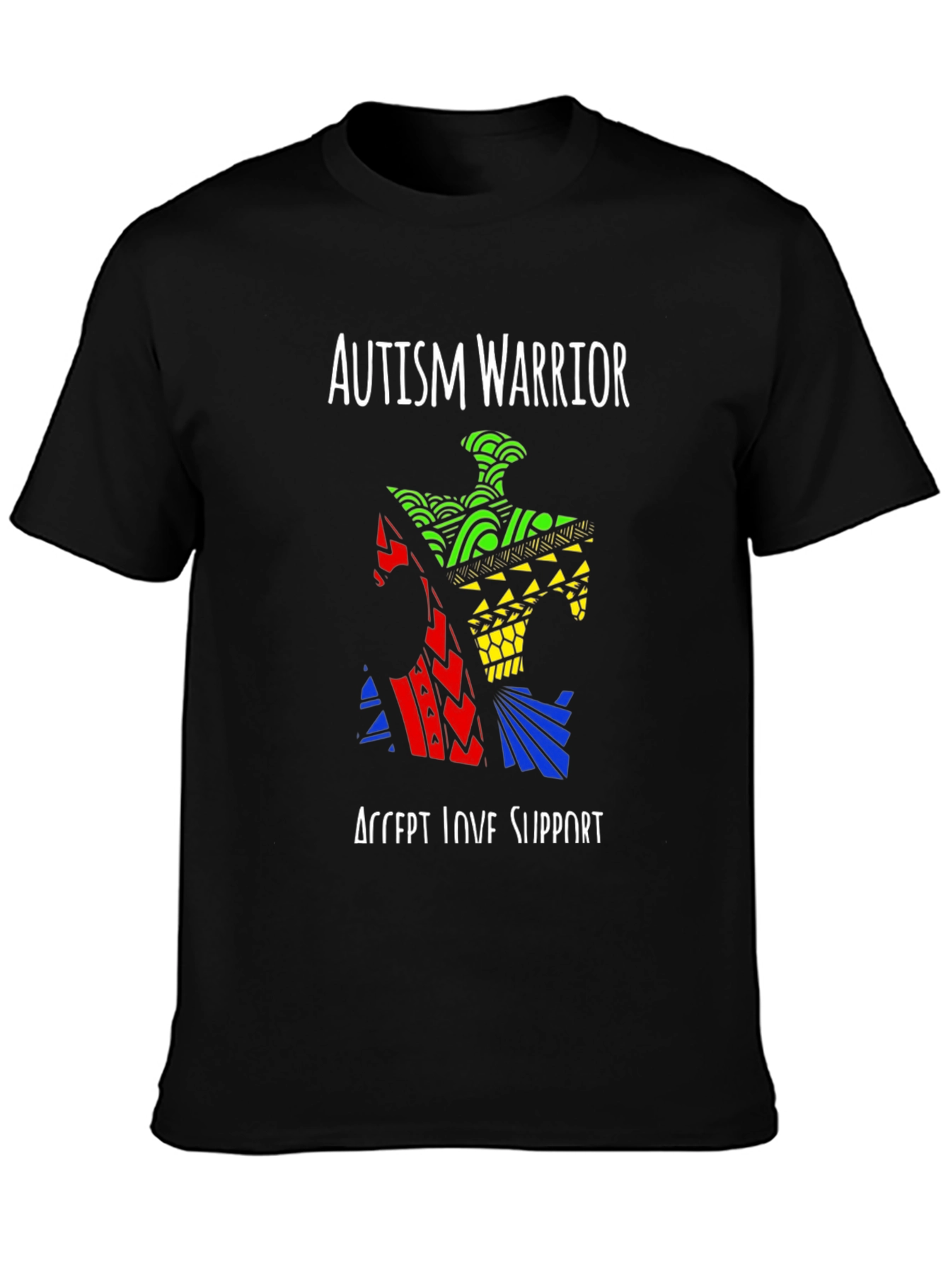 Autism Warrior Puzzle Piece T-Shirt