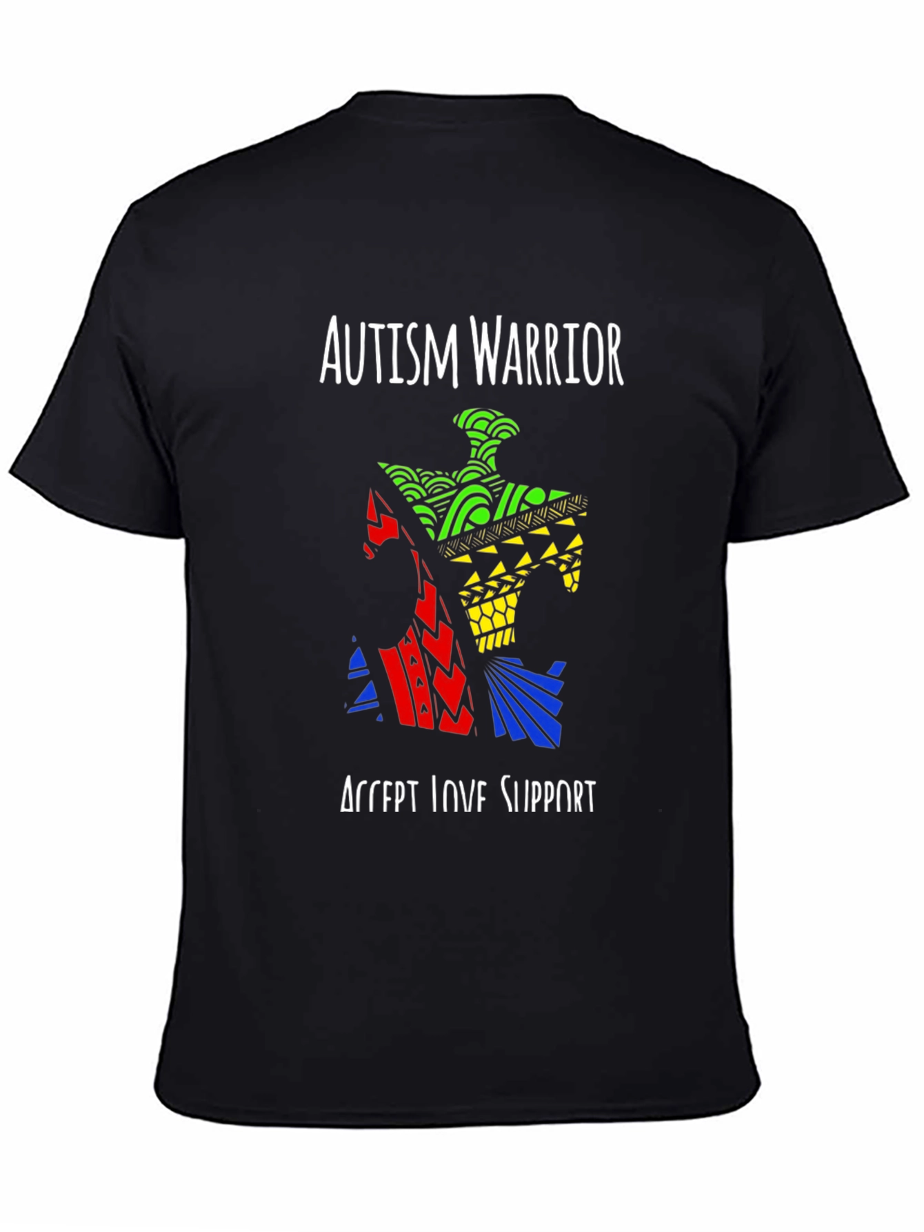 Autism Warrior Puzzle Piece T-Shirt