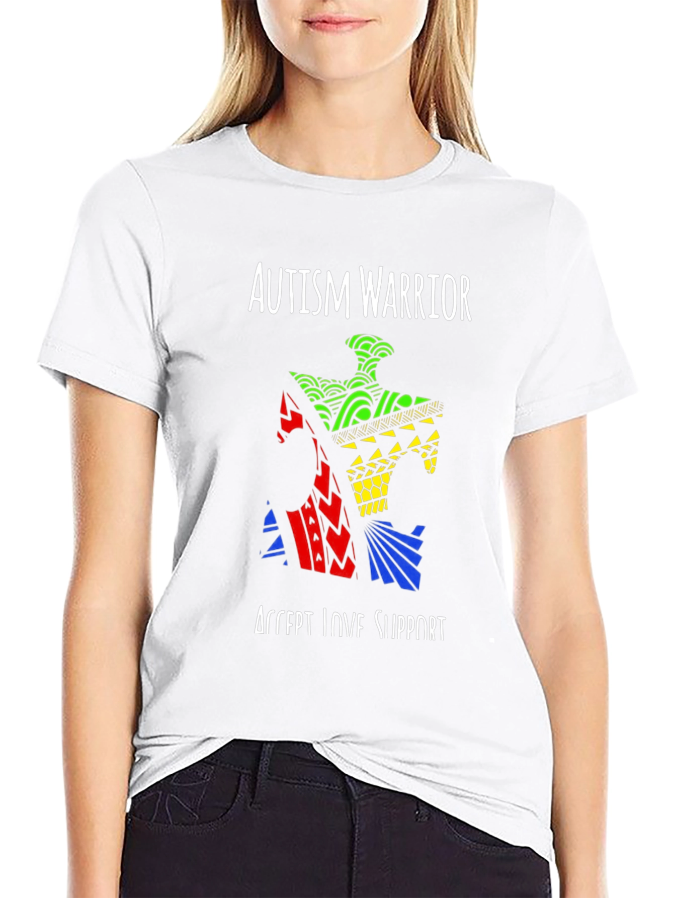 Autism Warrior Puzzle Piece T-Shirt