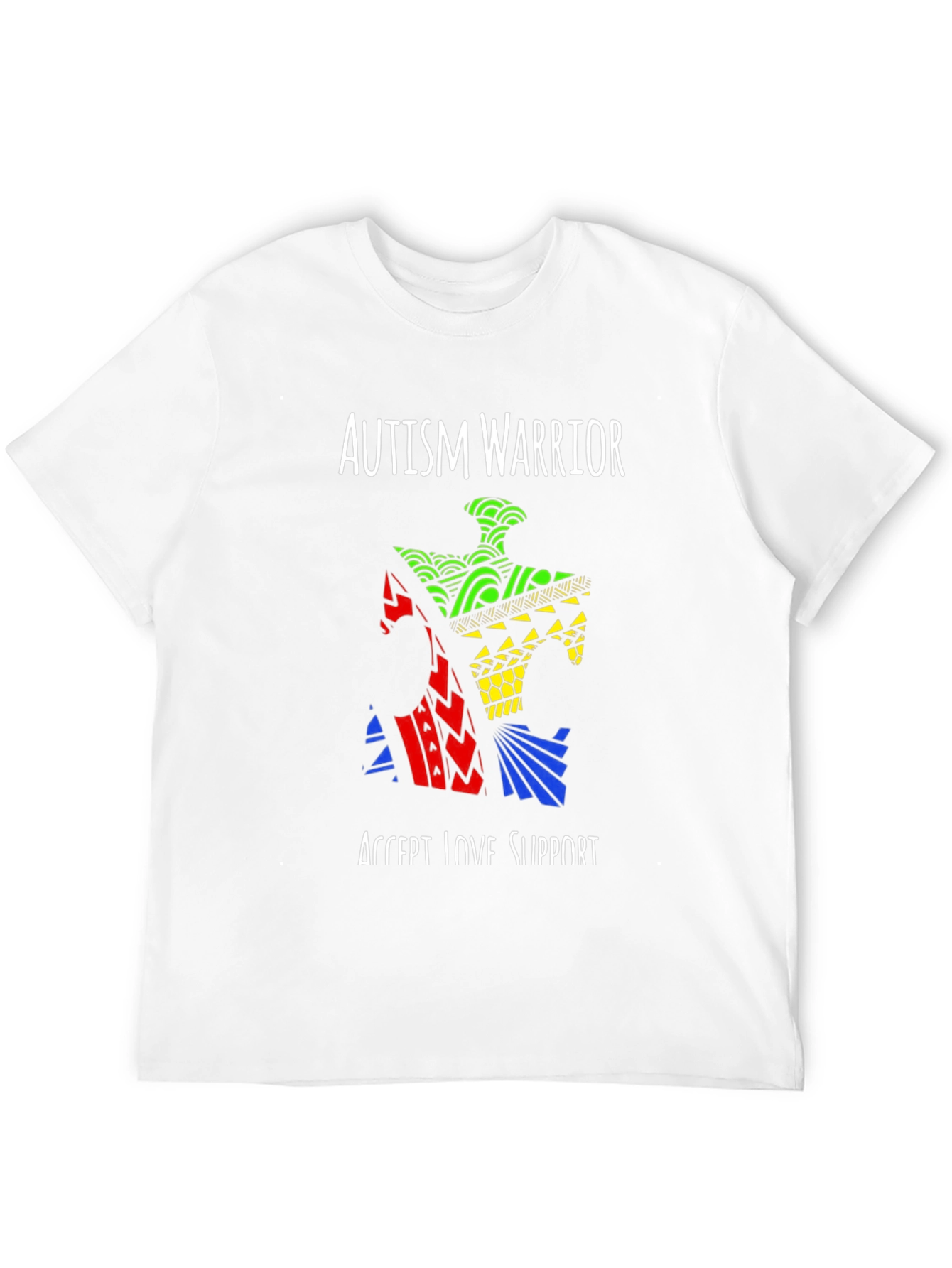 Autism Warrior Puzzle Piece T-Shirt