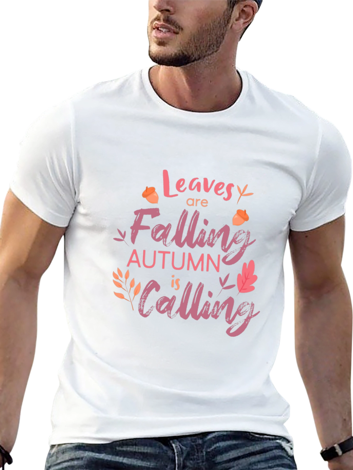 Autumn Calling Black Graphic Tee