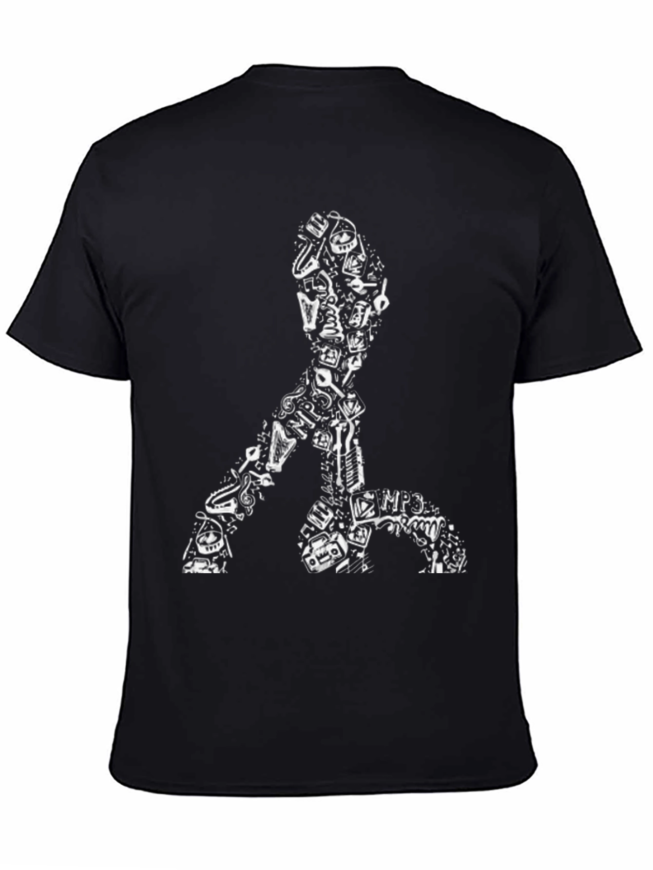 Music Lover Graphic Tee - Black