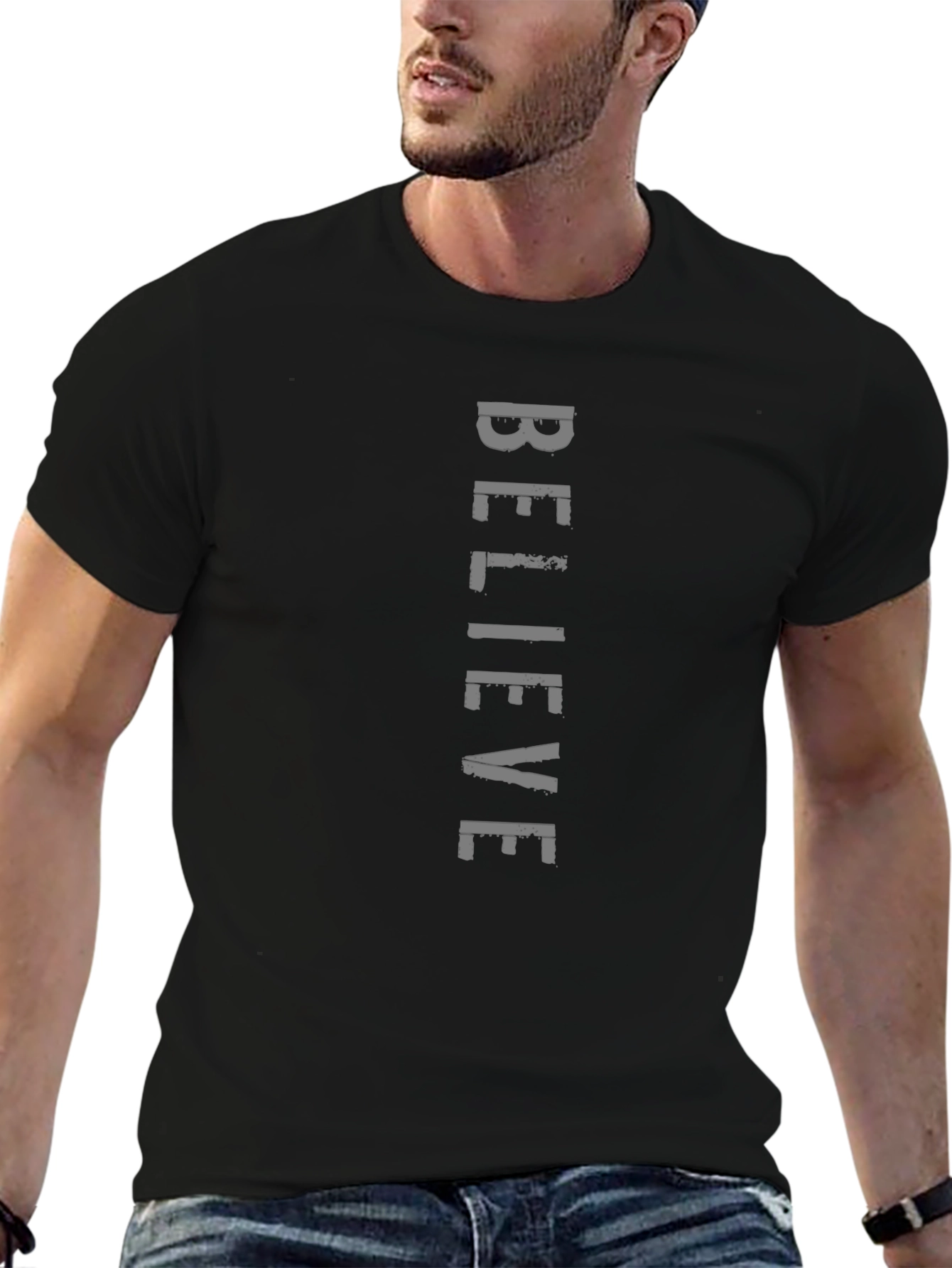 Believe Graphic Print T-Shirt