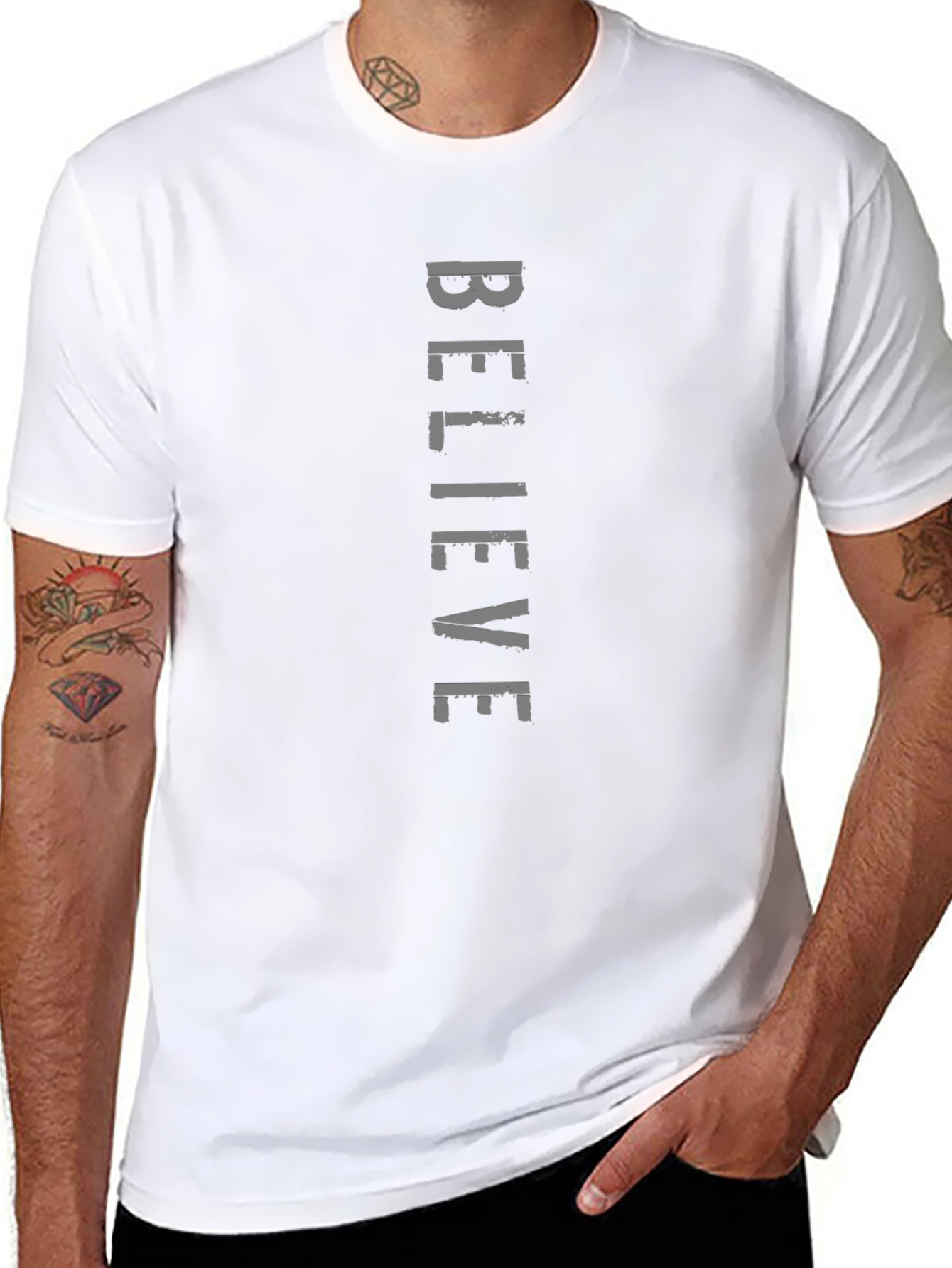Believe Graphic Print T-Shirt