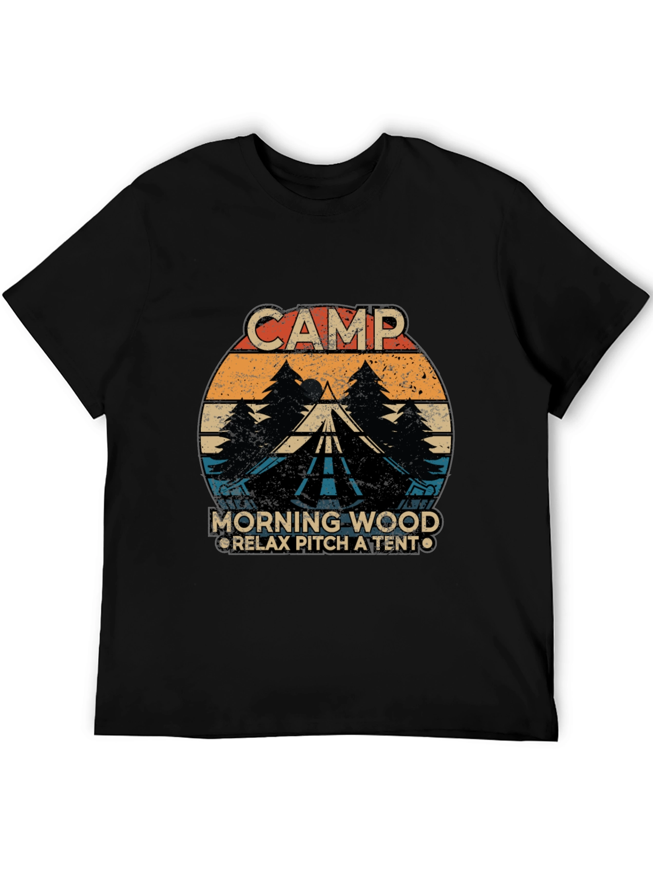 Camp Morning Wood Graphic T-Shirt