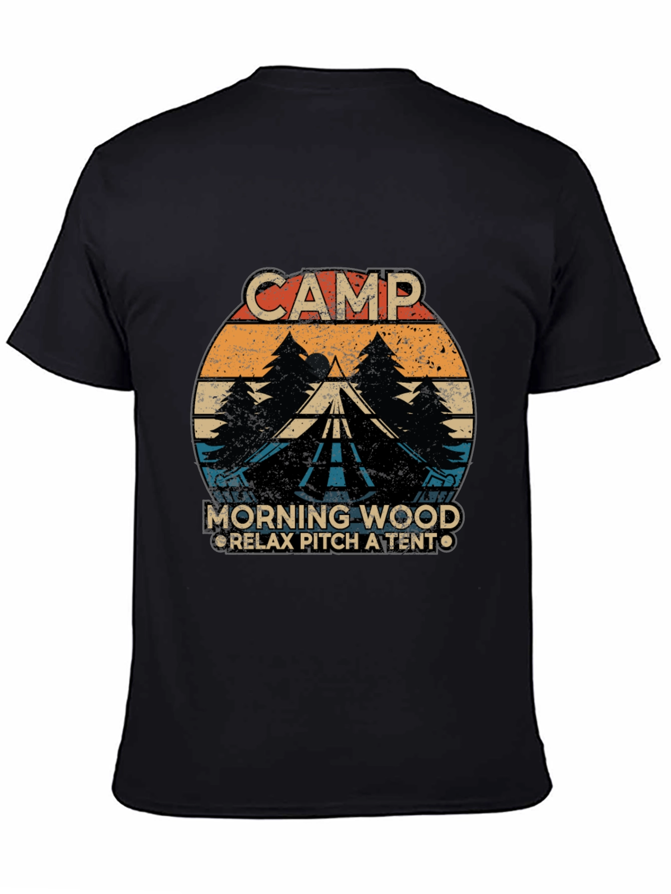 Camp Morning Wood Graphic T-Shirt