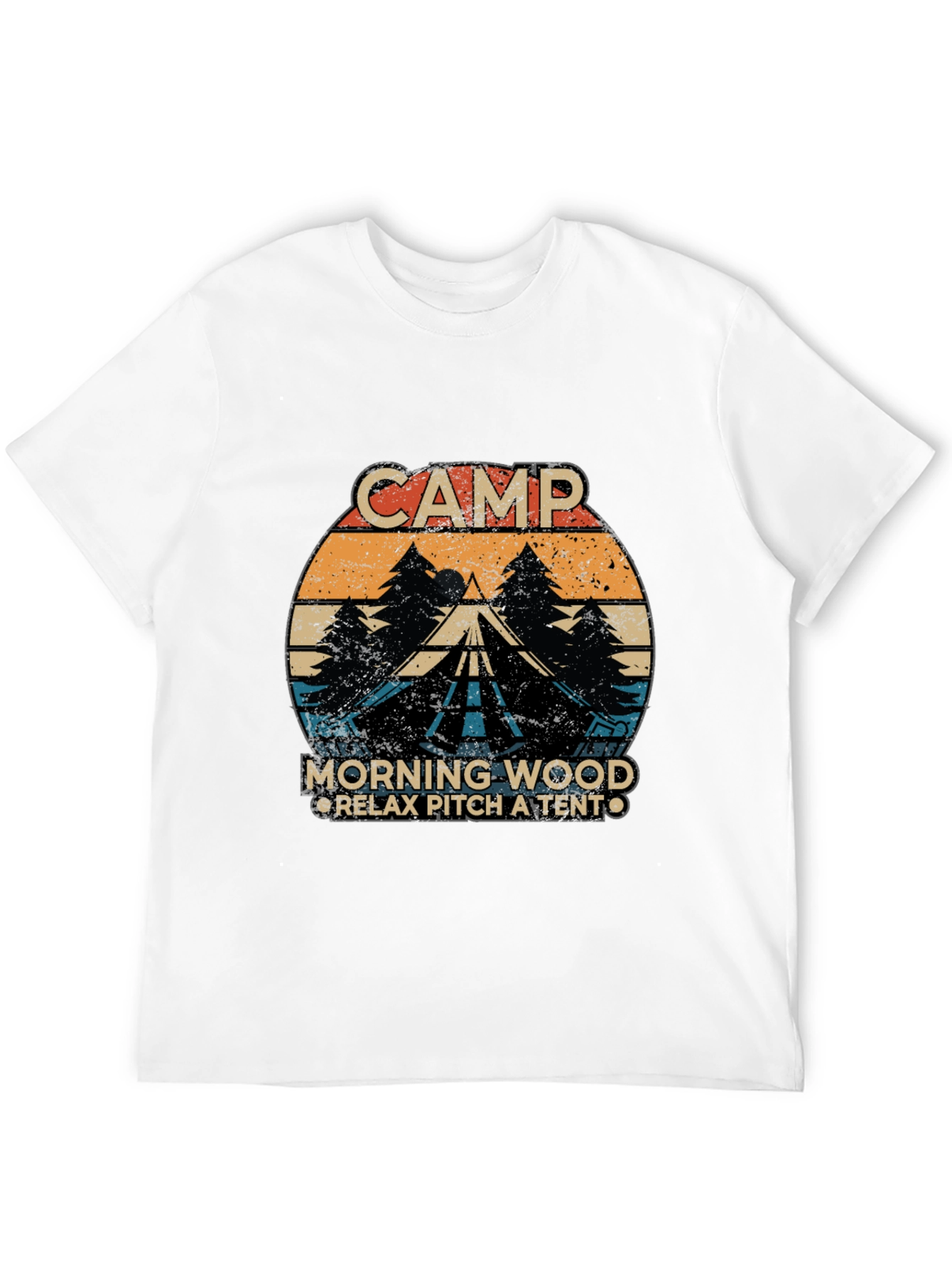 Camp Morning Wood Graphic T-Shirt