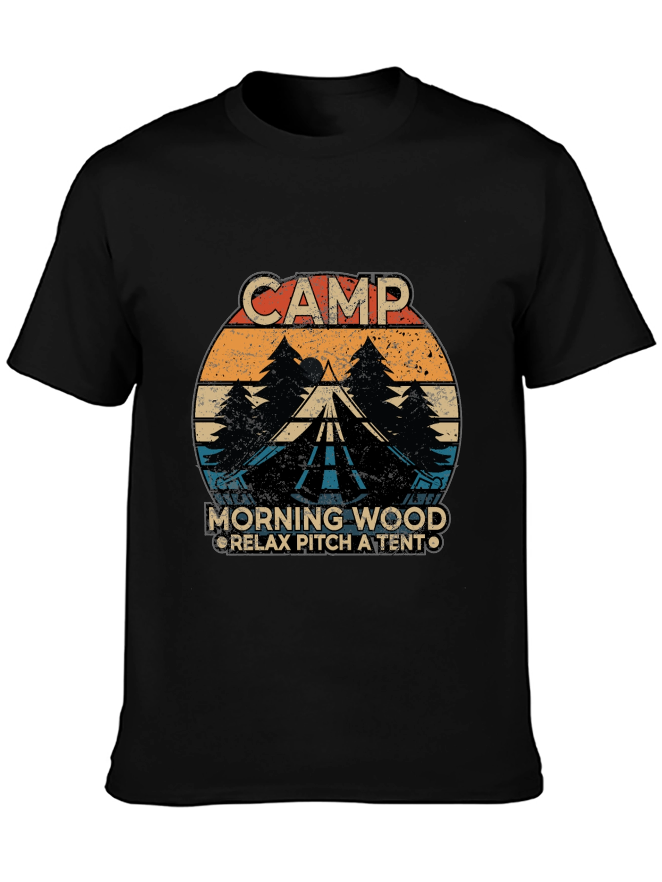 Camp Morning Wood Graphic T-Shirt