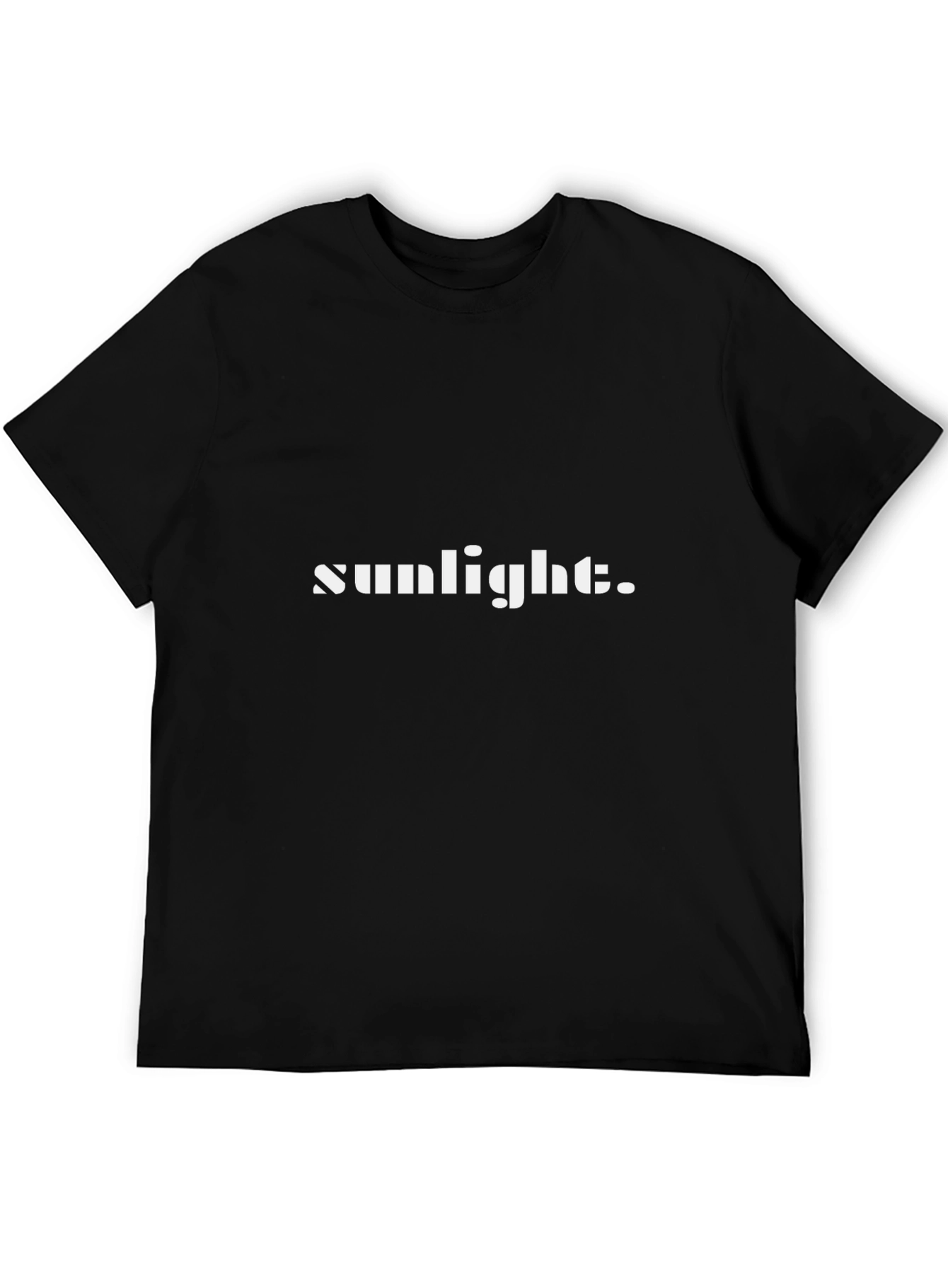 Sunlight Graphic Tee - Black Cotton T-Shirt