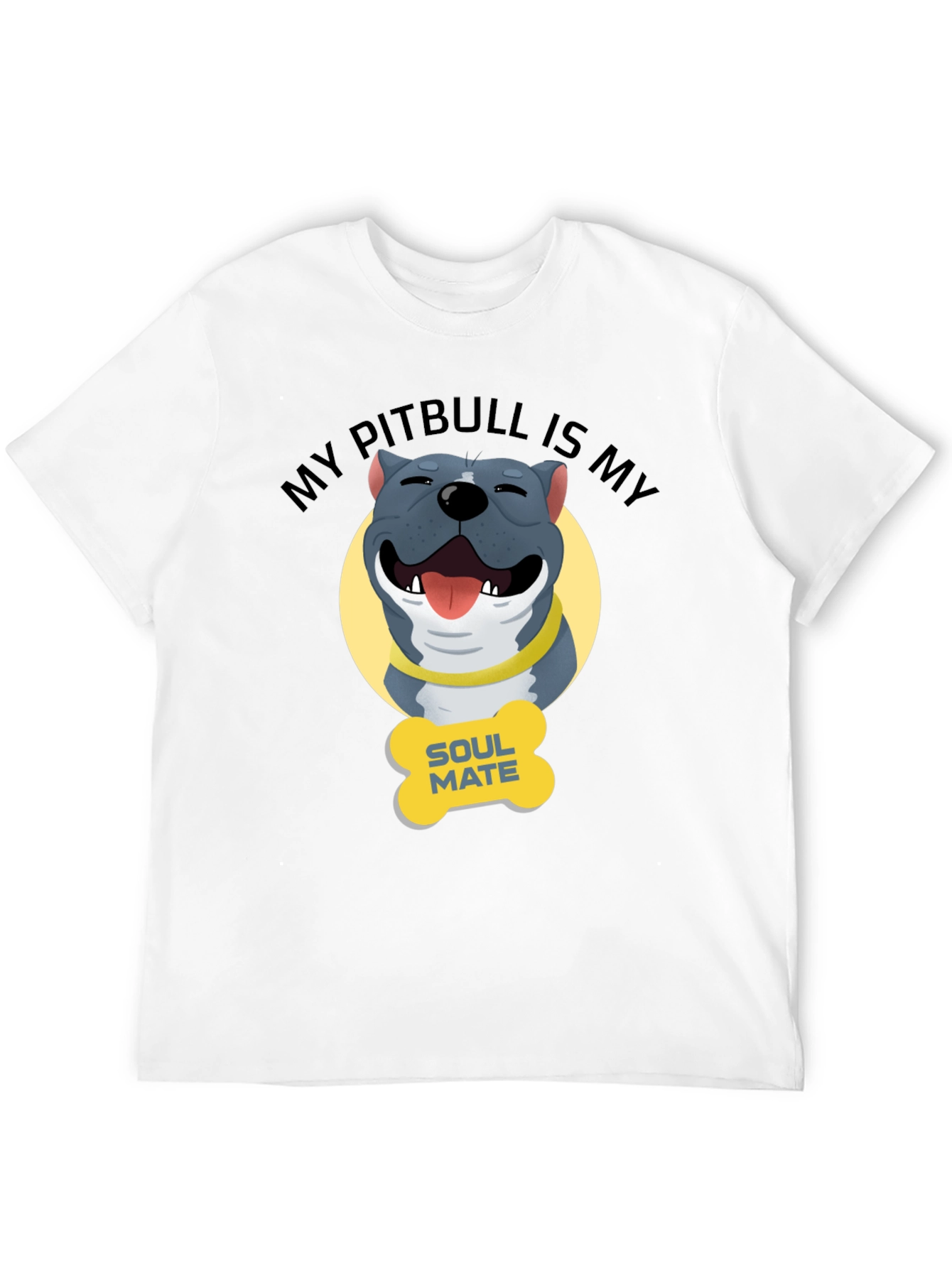 Pitbull Soulmate Graphic Tee - Dog Lover Shirt