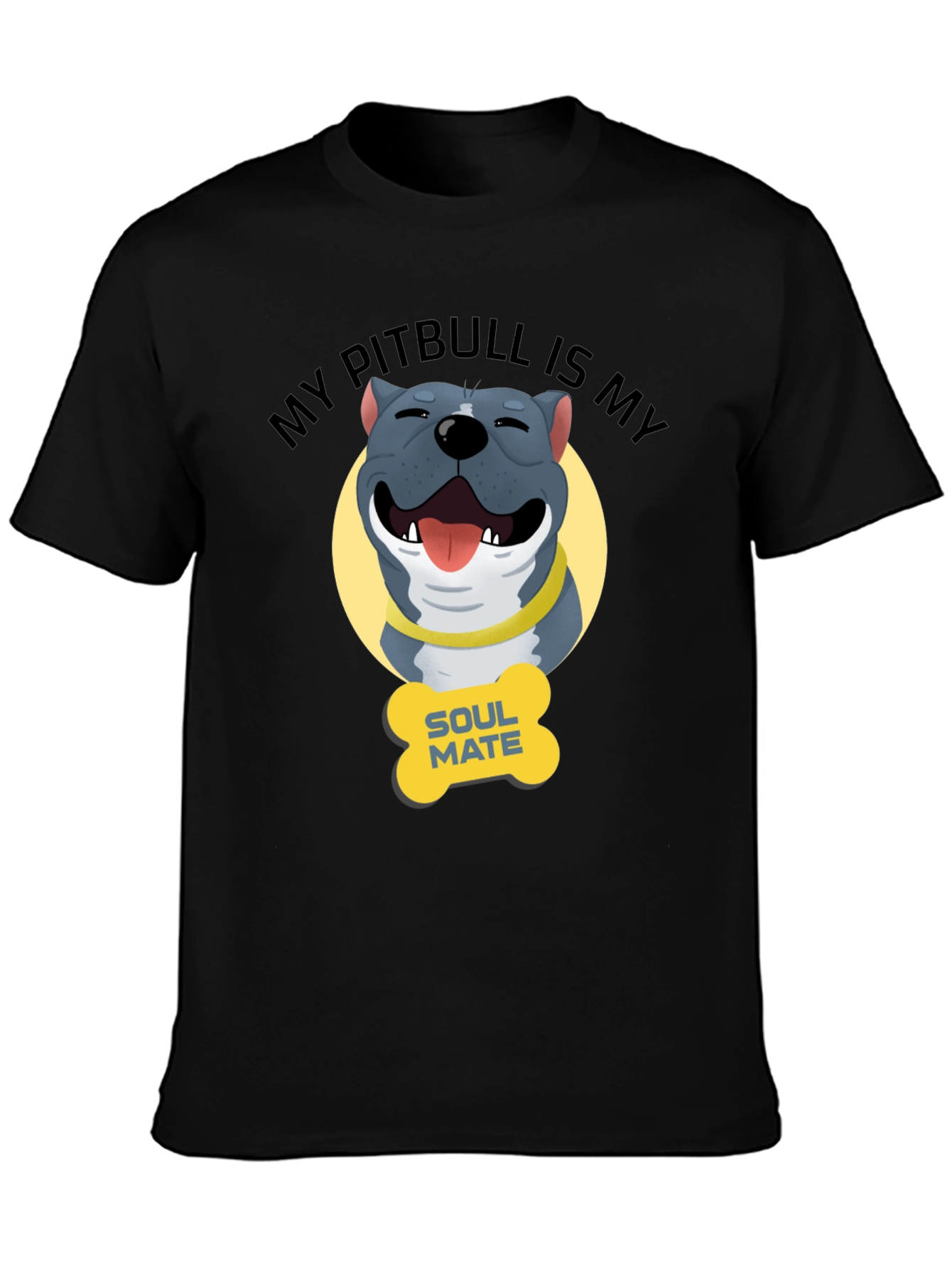 Pitbull Soulmate Graphic Tee - Dog Lover Shirt