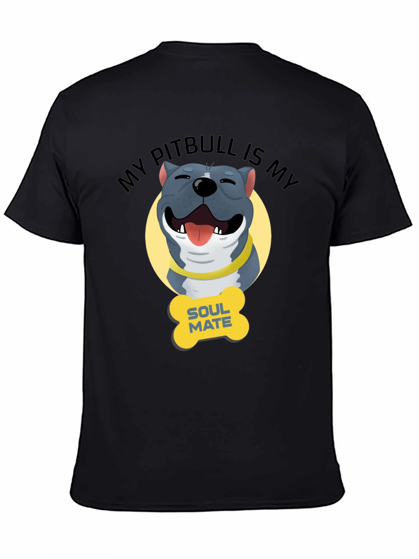 Pitbull Soulmate Graphic Tee - Dog Lover Shirt
