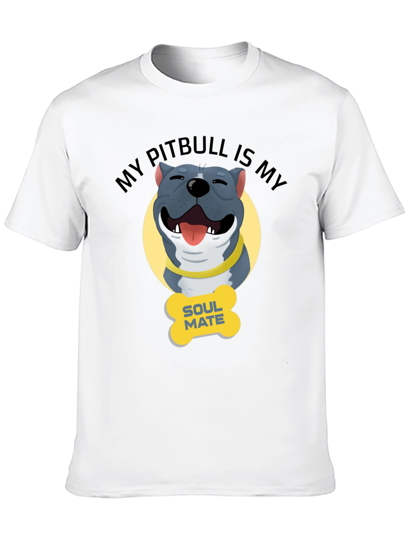 Pitbull Soulmate Graphic Tee - Dog Lover Shirt