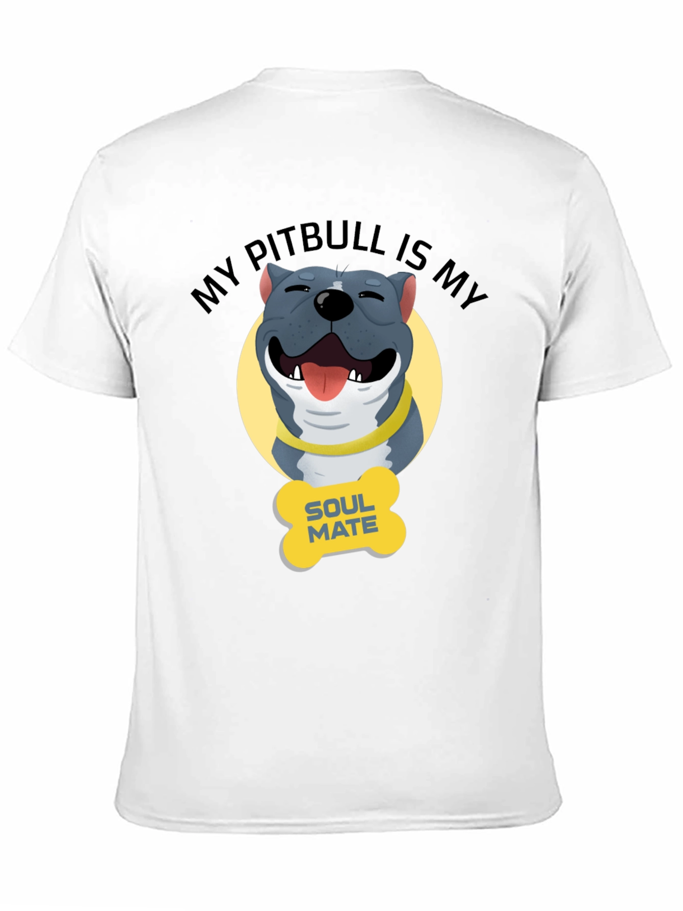 Pitbull Soulmate Graphic Tee - Dog Lover Shirt