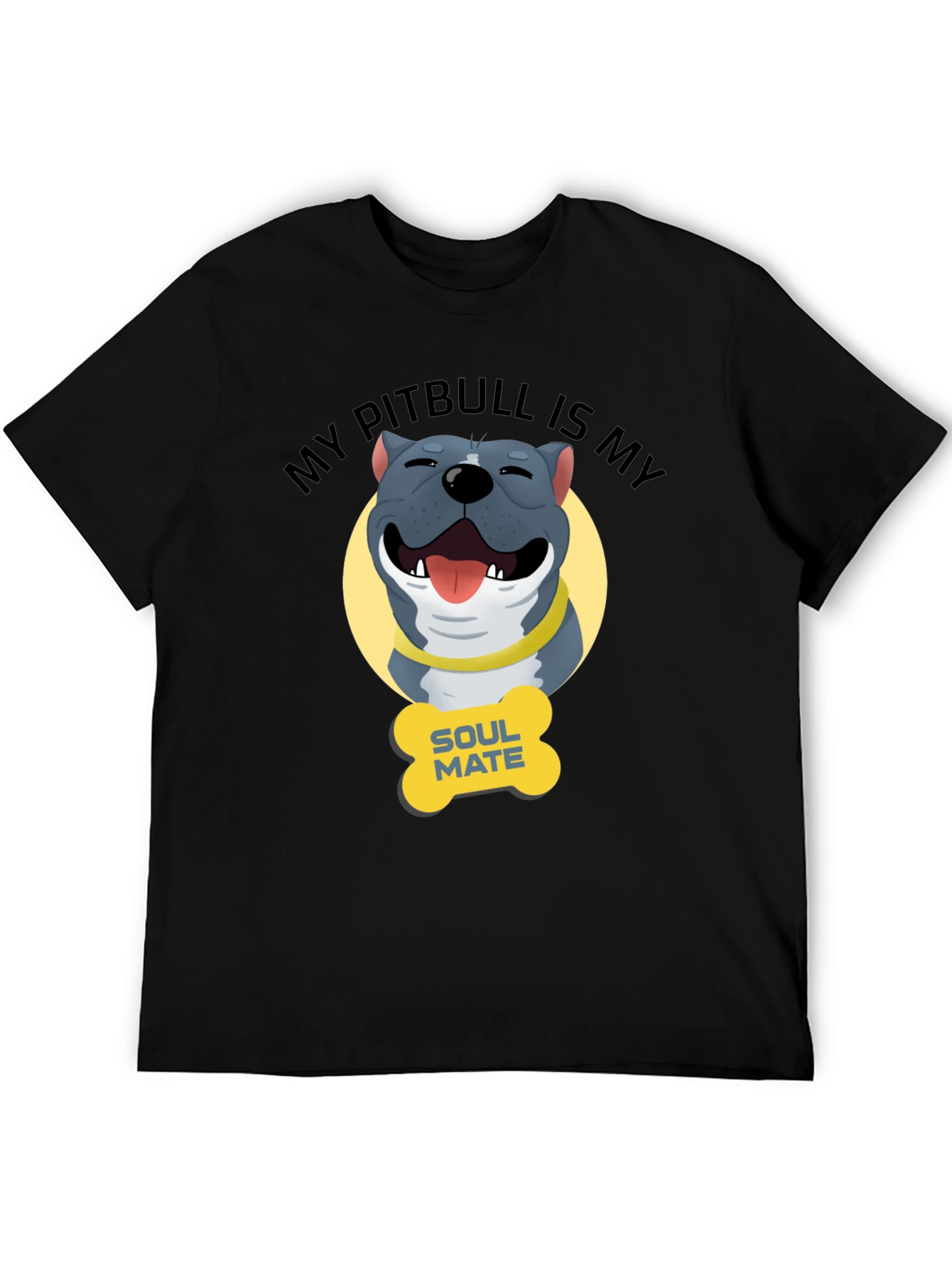 Pitbull Soulmate Graphic Tee - Dog Lover Shirt
