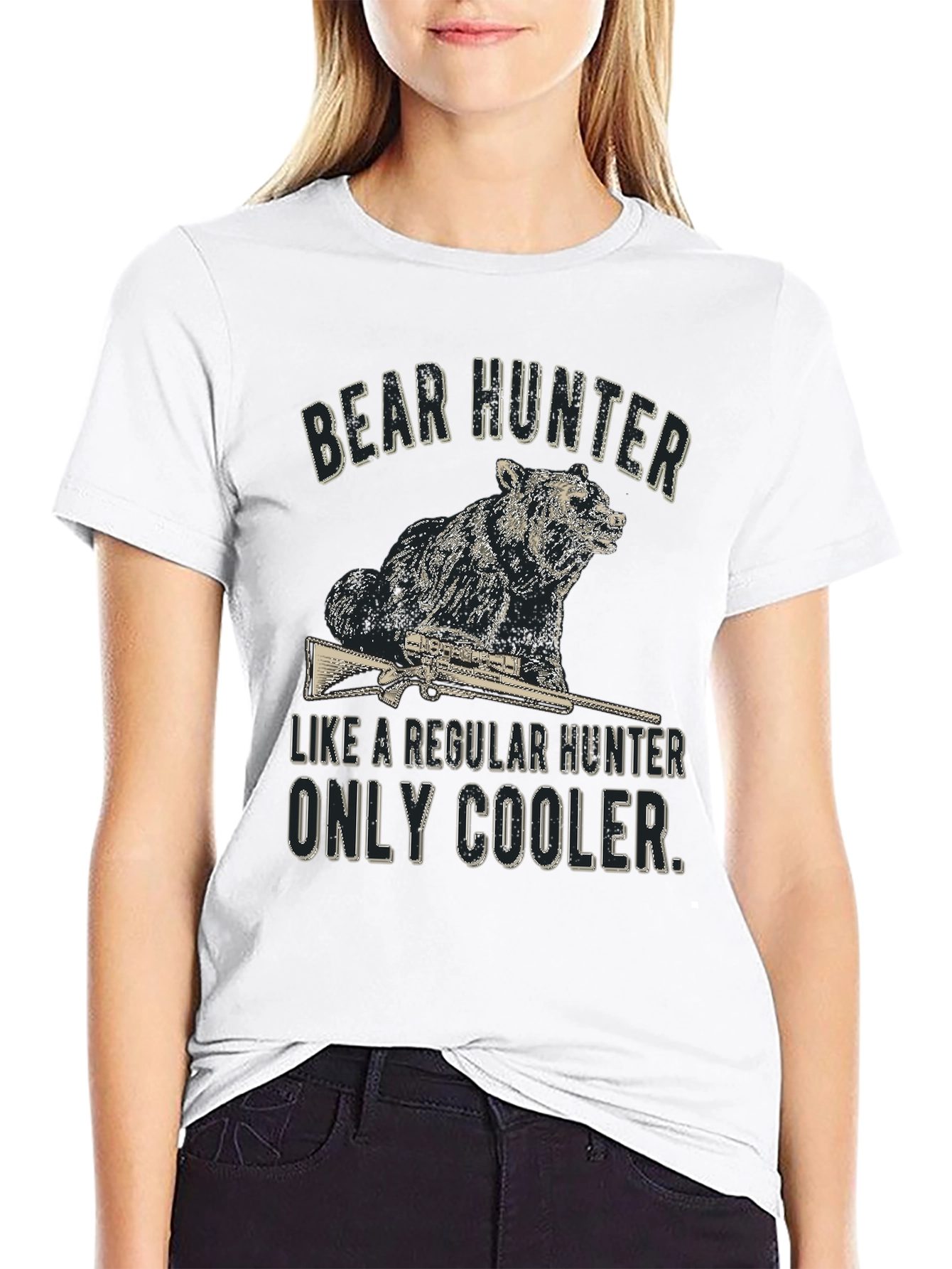 Bear Hunter Graphic Tee - Cool & Casual