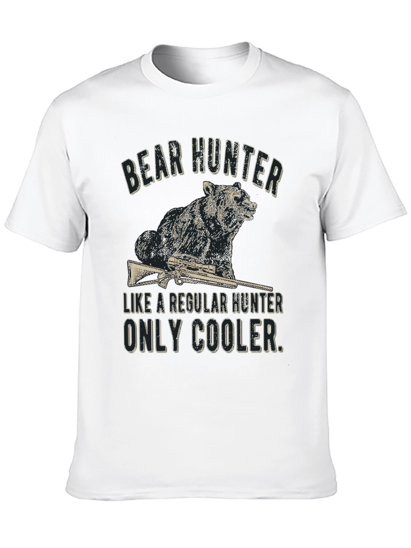 Bear Hunter Graphic Tee - Cool & Casual