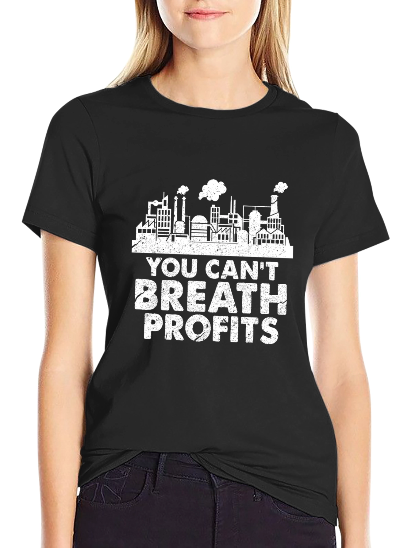 Cant Breath Profits Graphic Tee