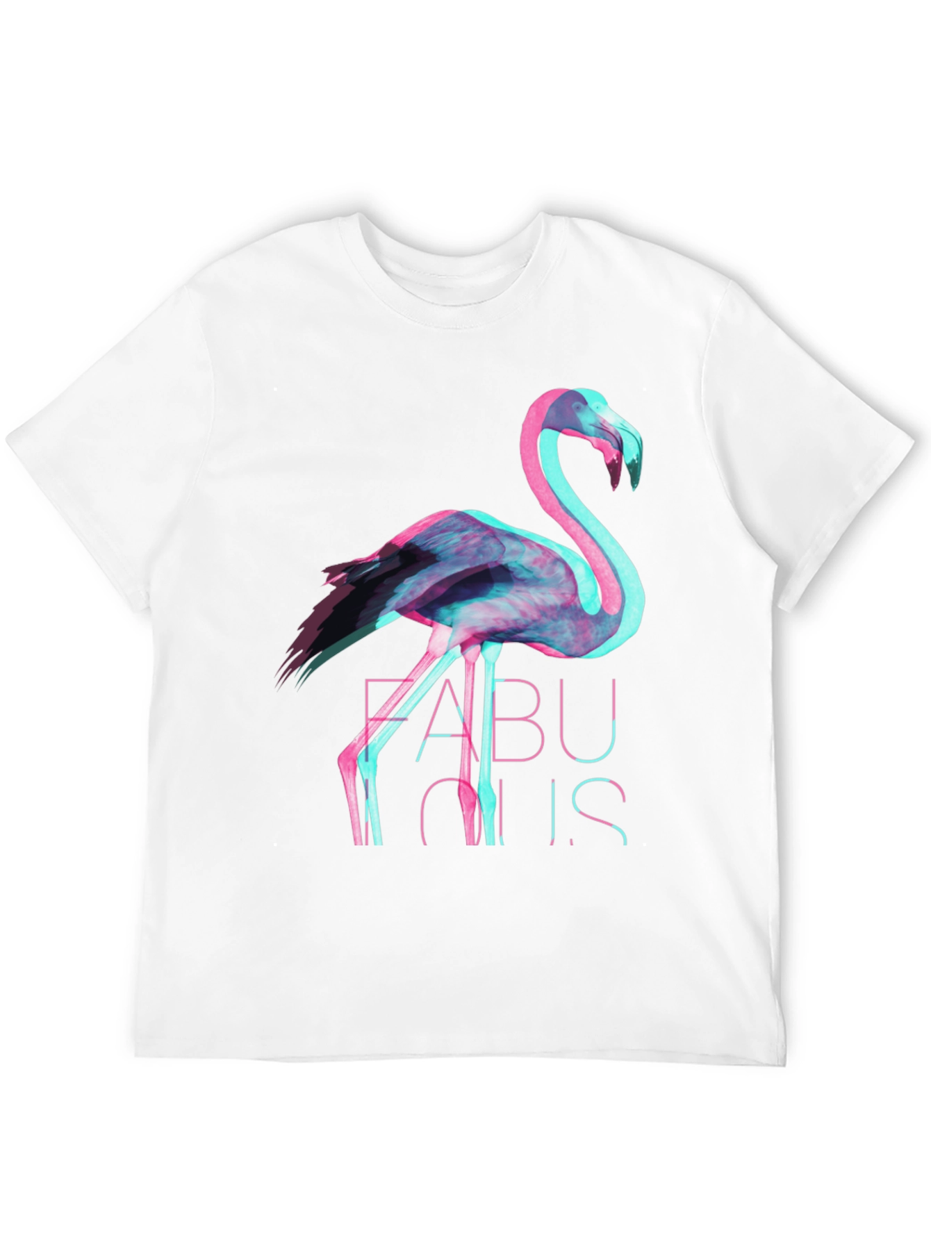 Fabulous Flamingo Graphic Tee - Stylish Black T-Shirt