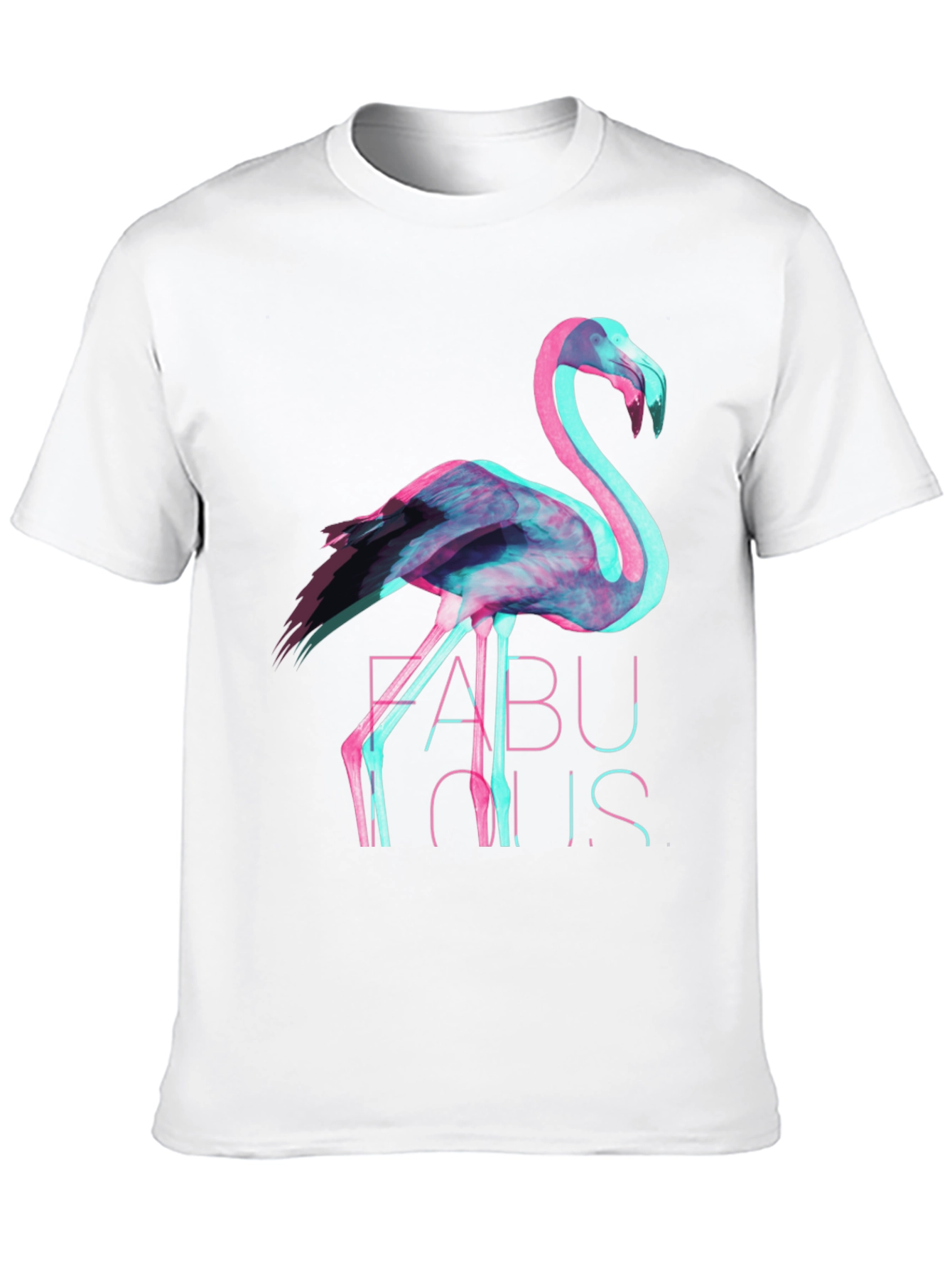 Fabulous Flamingo Graphic Tee - Stylish Black T-Shirt