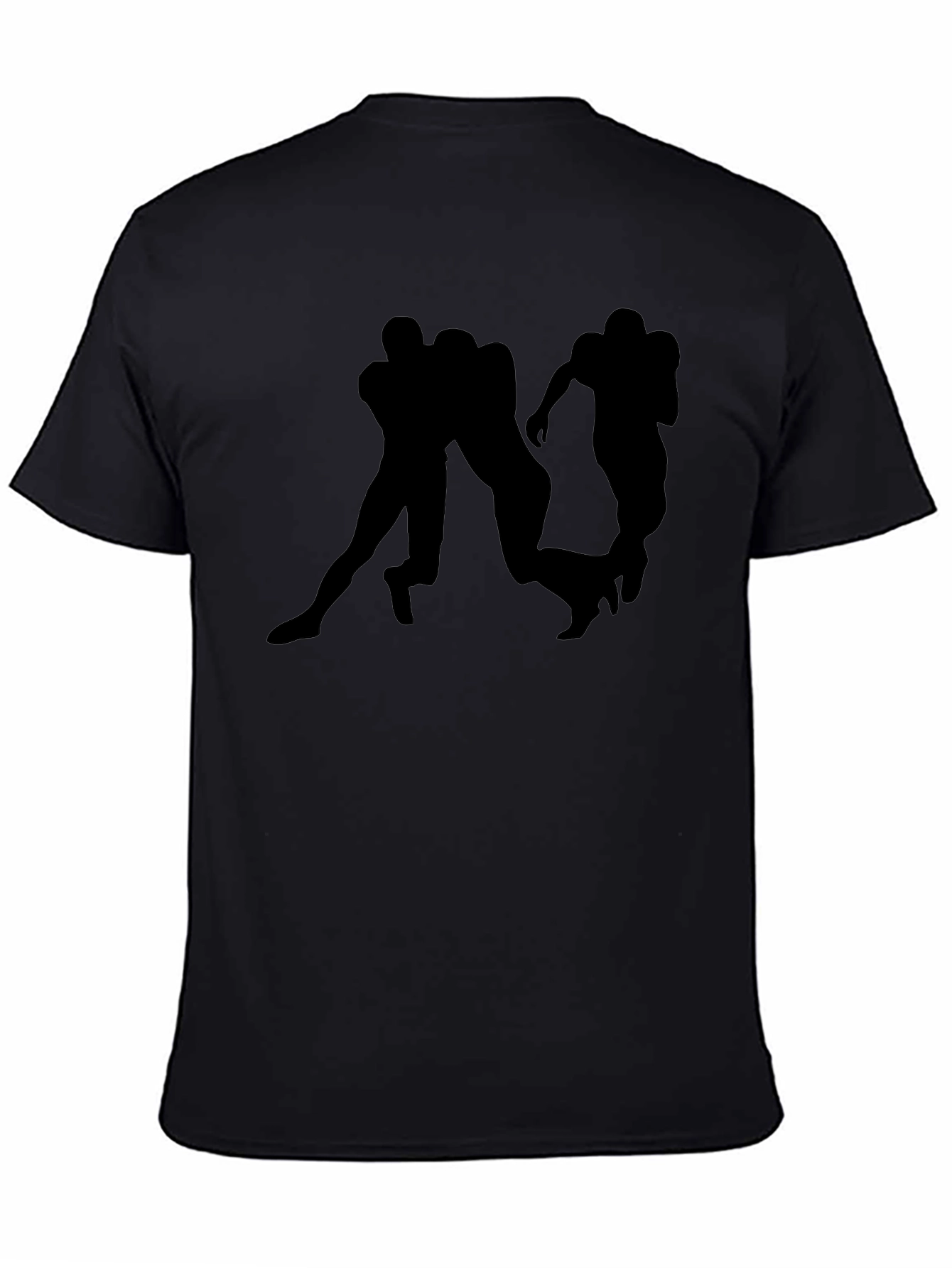 Football Silhouette Graphic T-Shirt