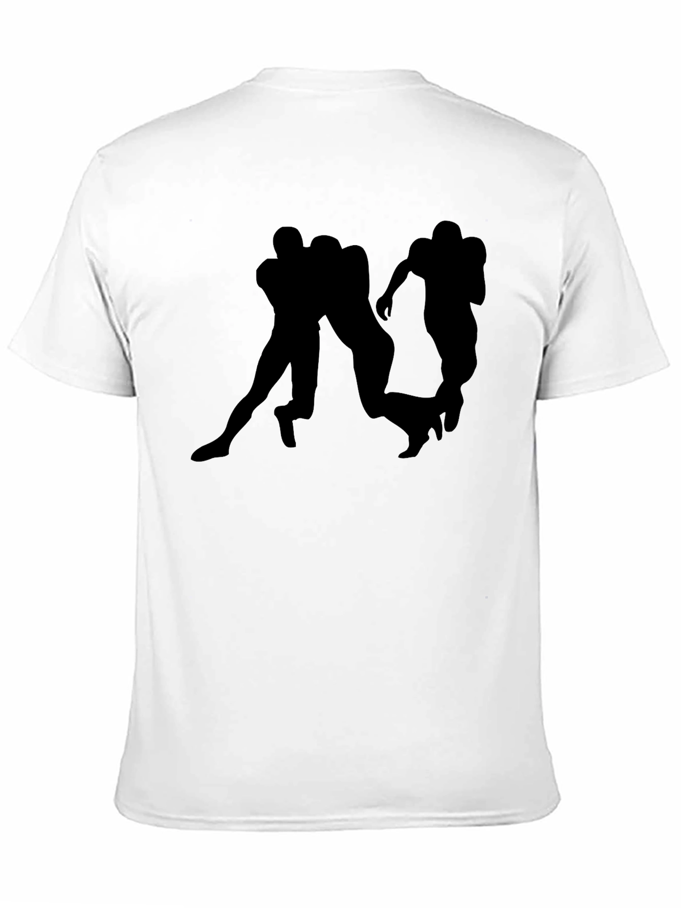 Football Silhouette Graphic T-Shirt