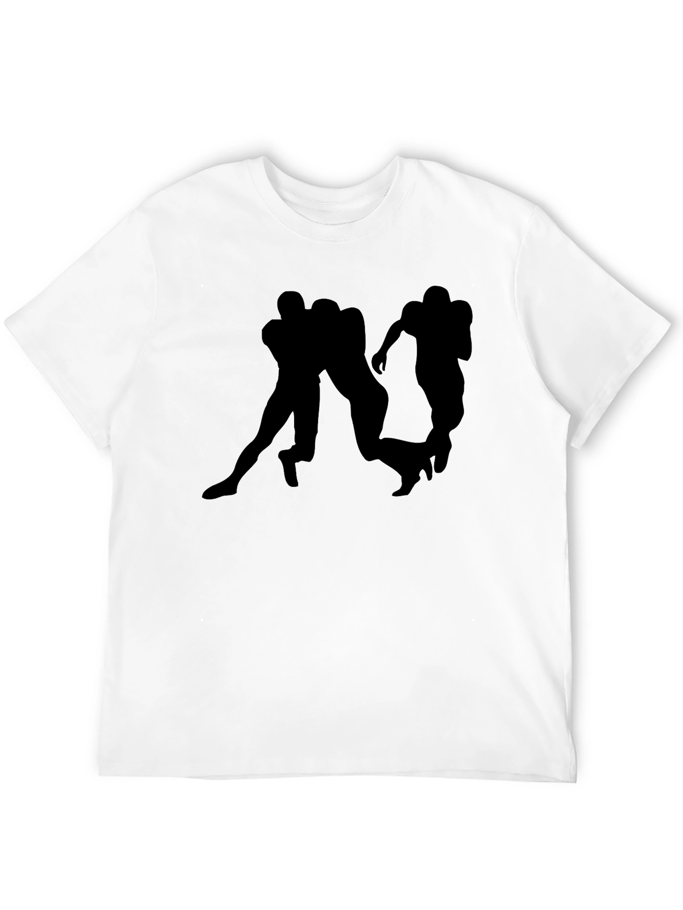 Football Silhouette Graphic T-Shirt