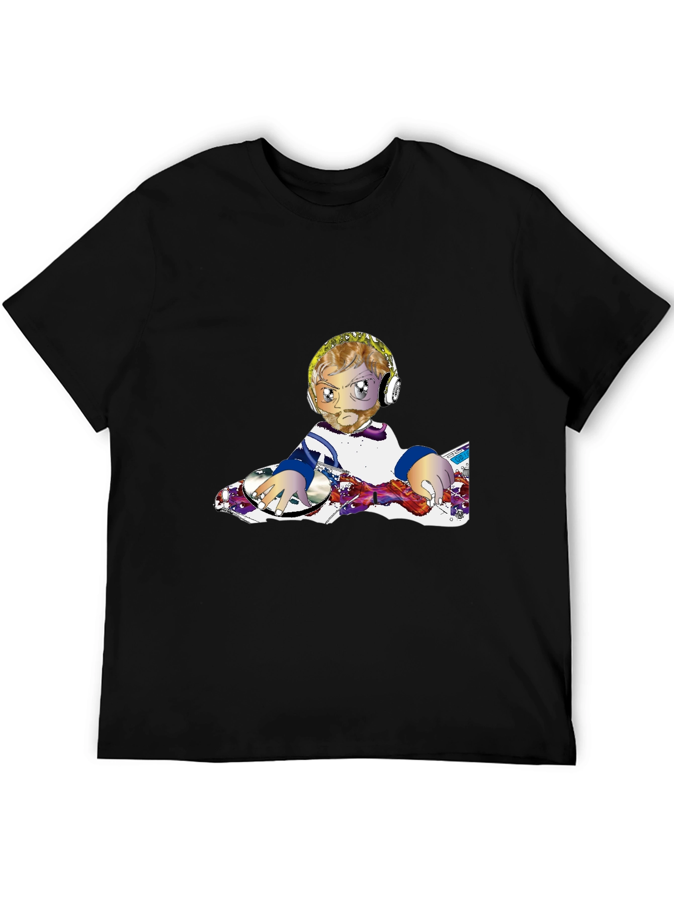 DJ Anime Graphic T-Shirt