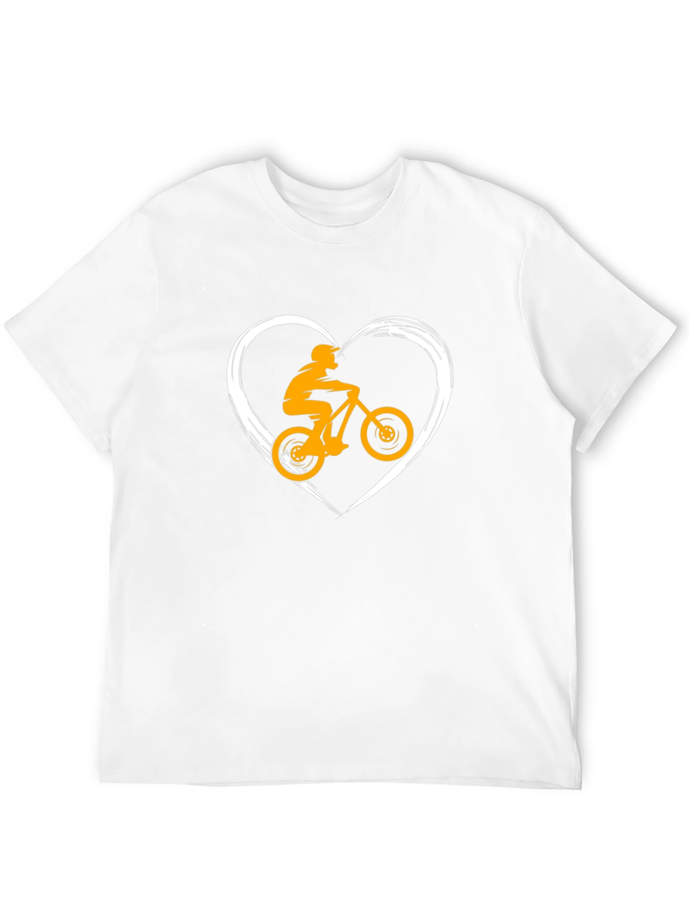 Mountain Bike Heart T-Shirt - Black