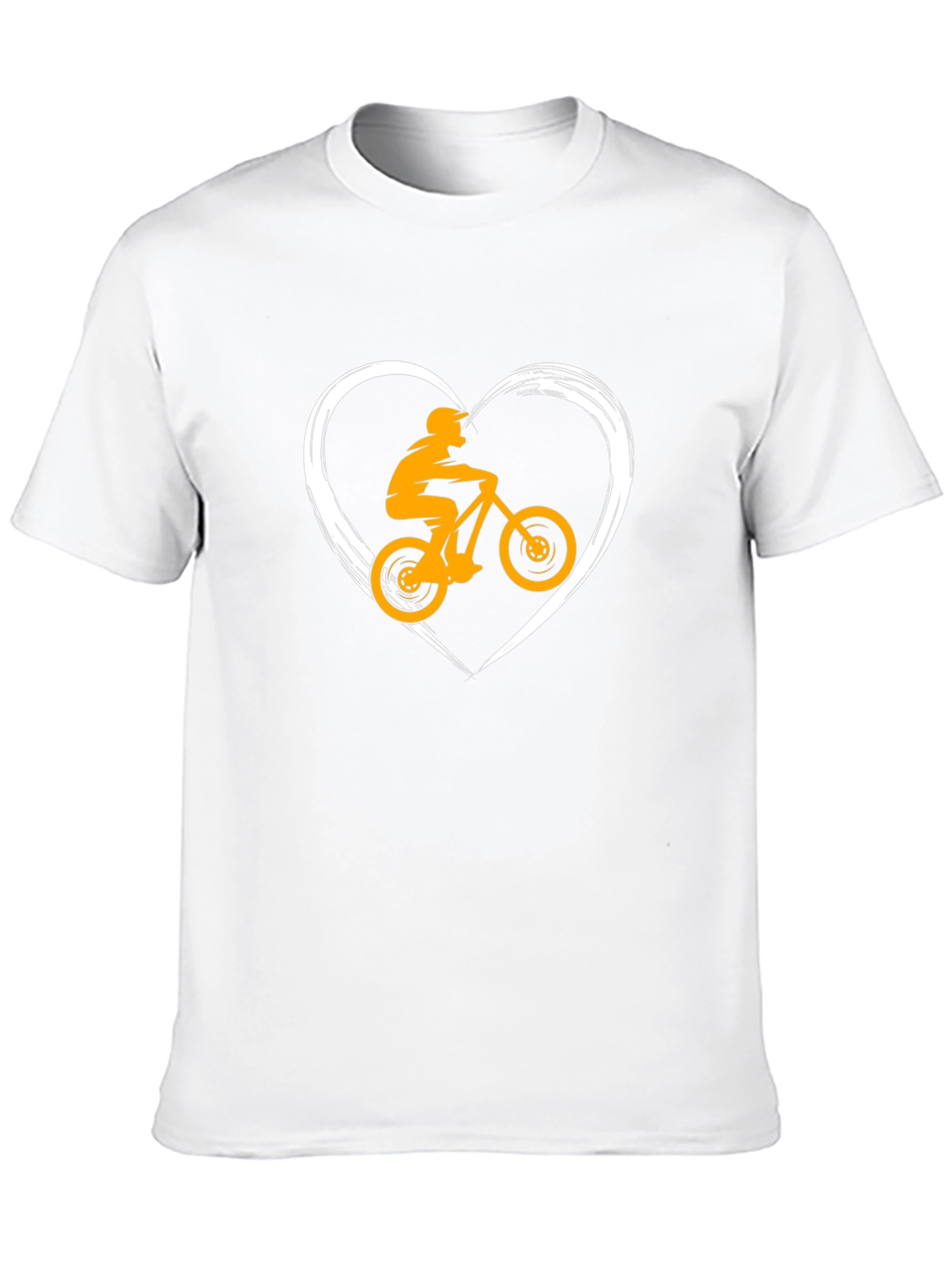 Mountain Bike Heart T-Shirt - Black