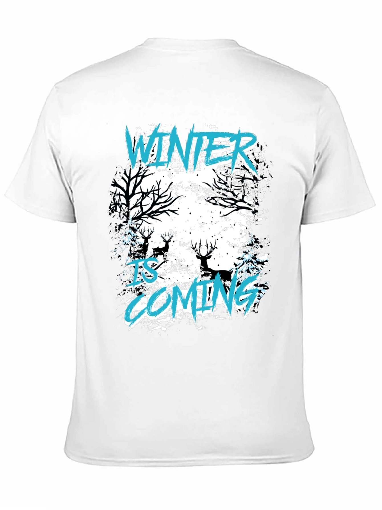 Winter is Coming Graphic Tee - Black