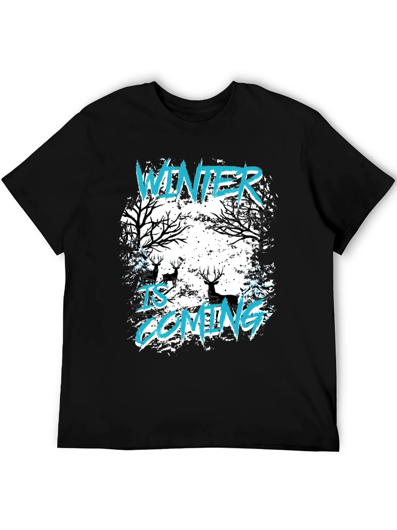 Winter is Coming Graphic Tee - Black