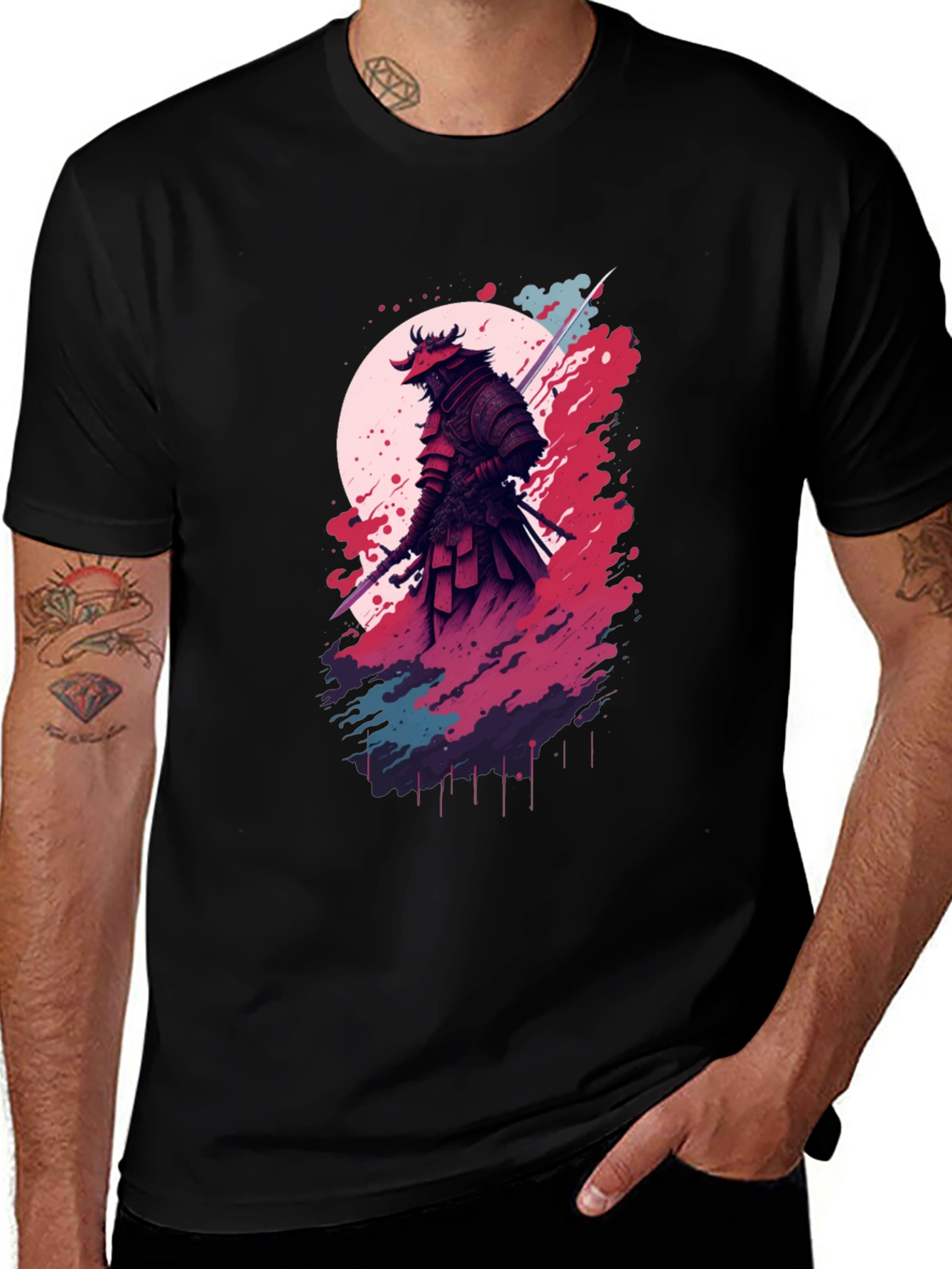 Samurai Graphic Tee - Bold & Unique Style