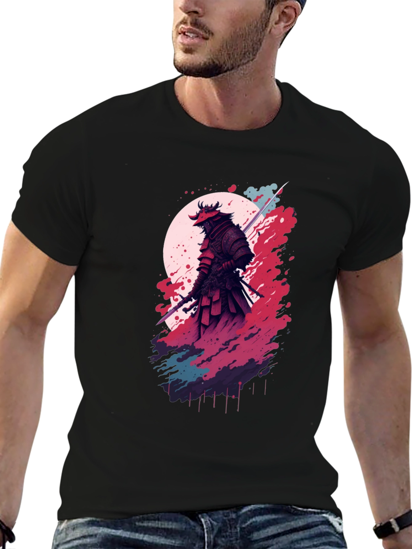 Samurai Graphic Tee - Bold & Unique Style