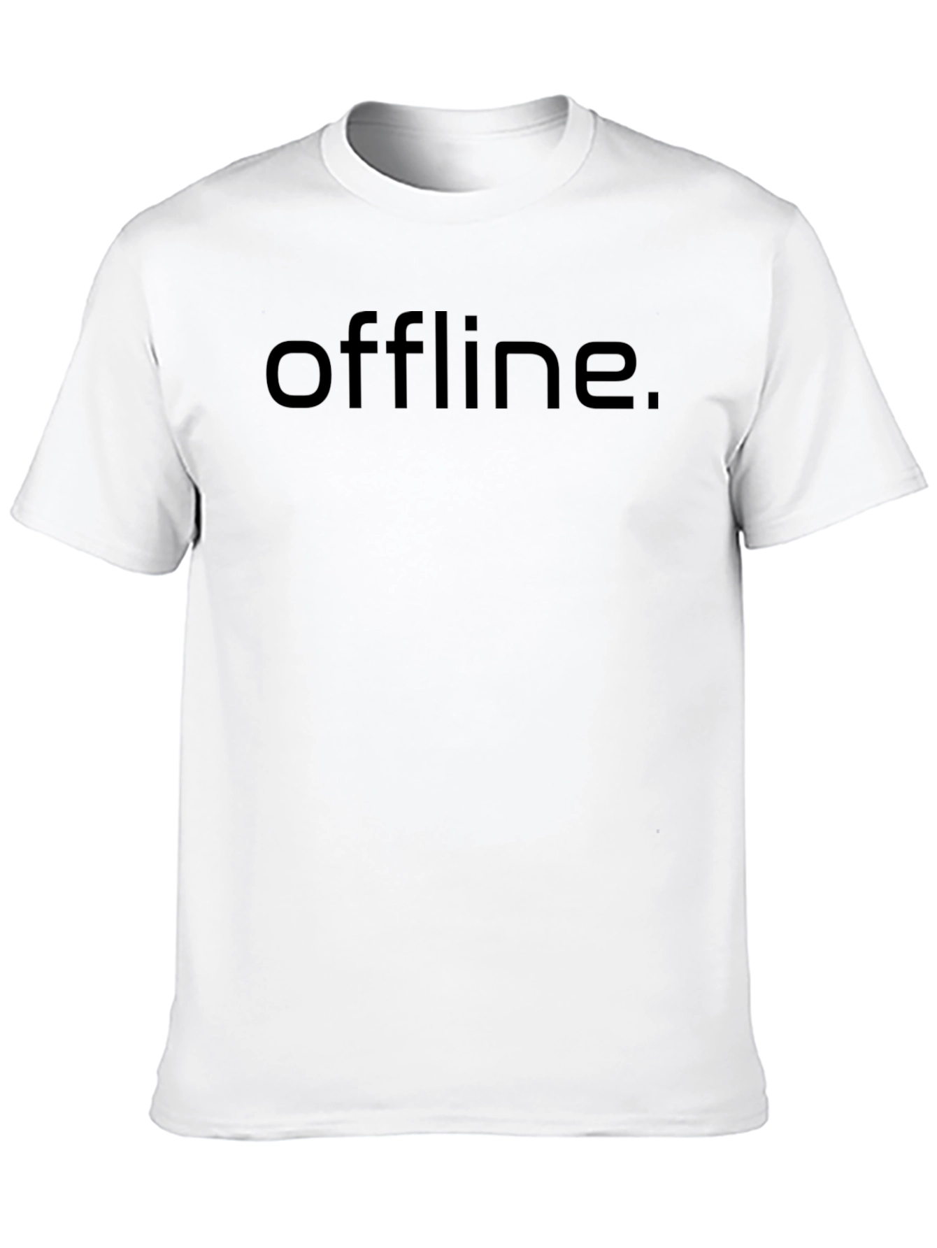 Offline Black T-Shirt - Minimalist Style