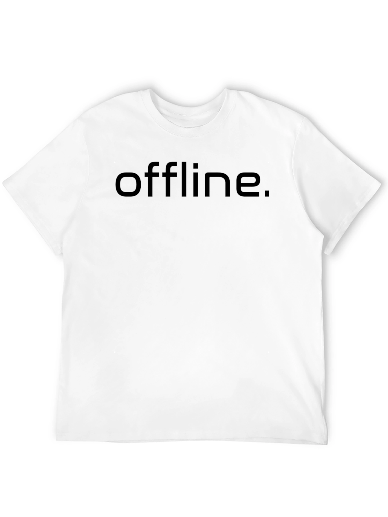Offline Black T-Shirt - Minimalist Style