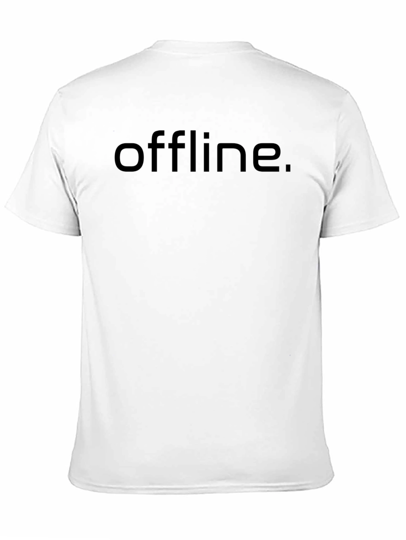 Offline Black T-Shirt - Minimalist Style