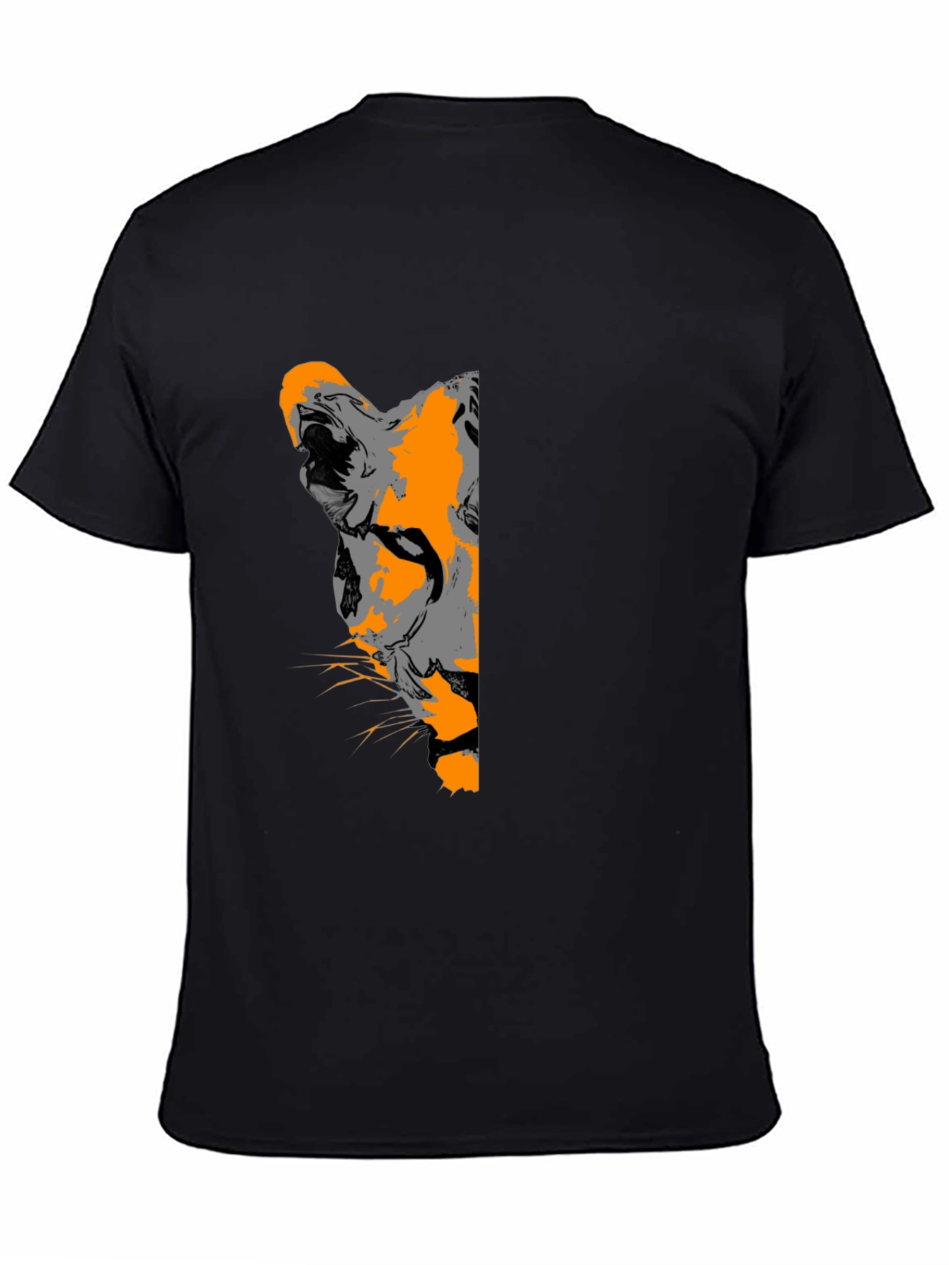 Lion Graphic Black T-Shirt - Bold & Stylish