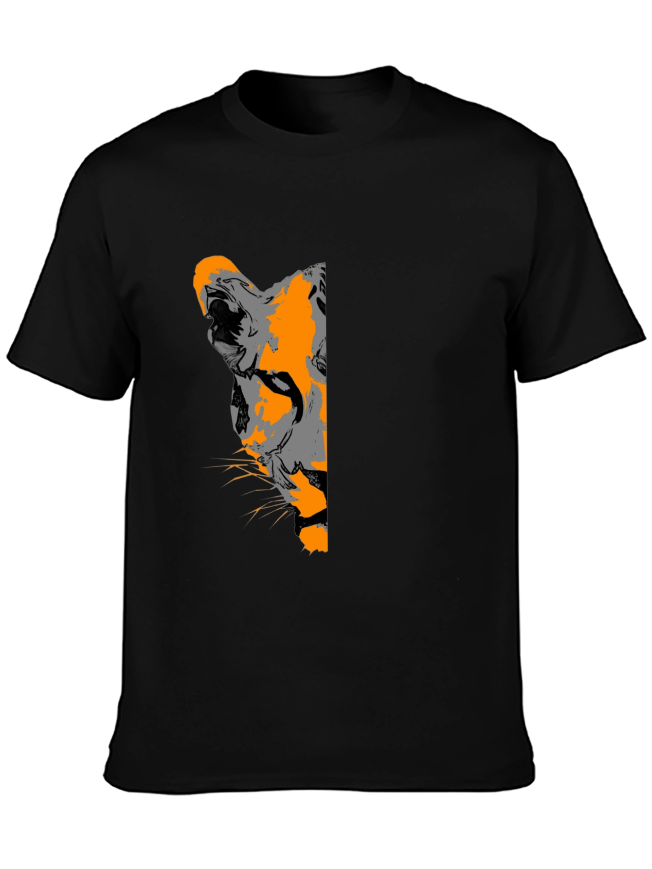 Lion Graphic Black T-Shirt - Bold & Stylish